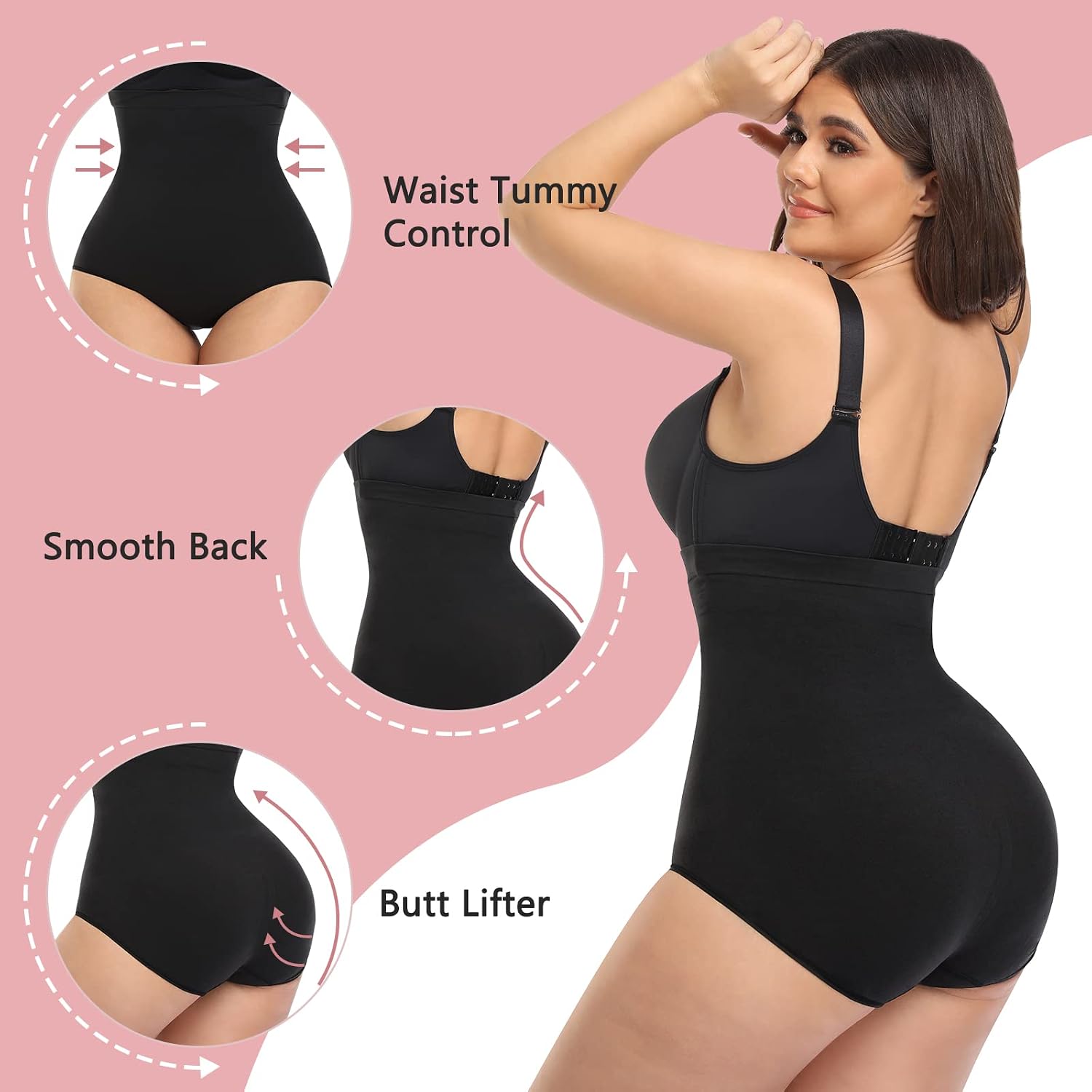 Reamphy High Waisted Tummy Control Shapewear Briefs — image 3