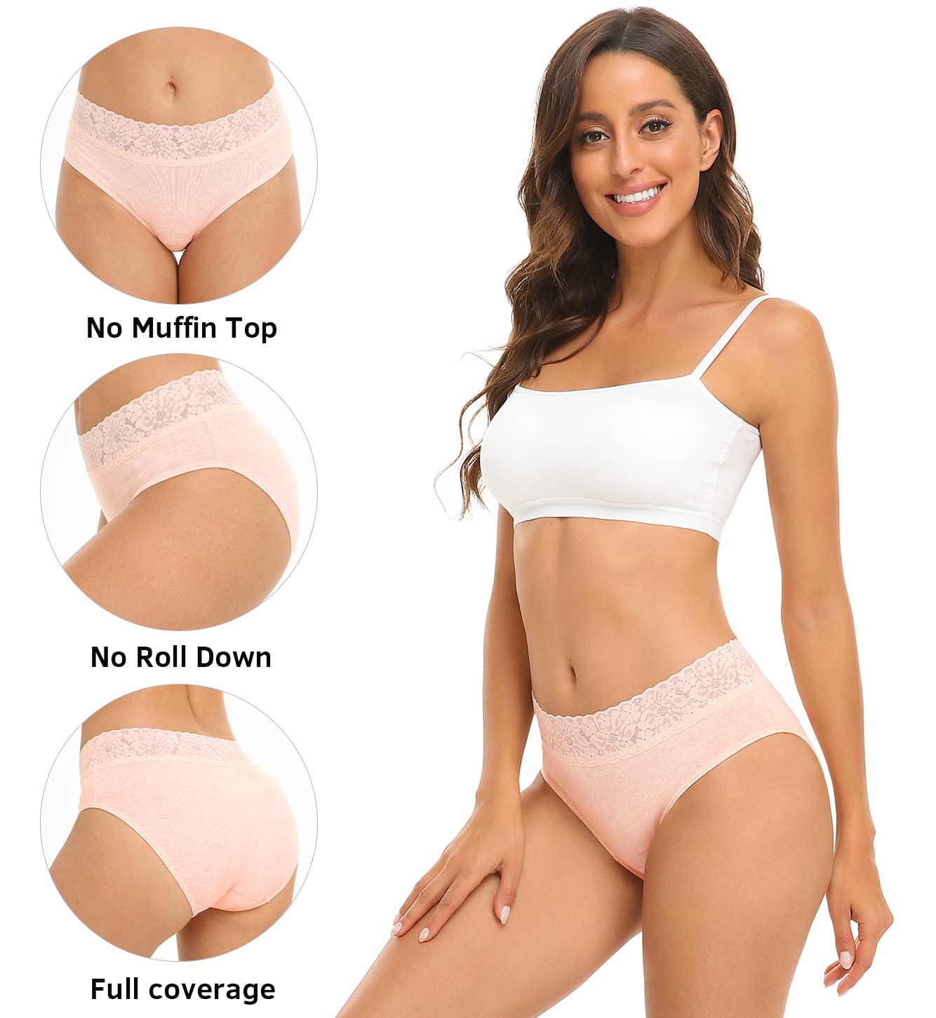 RHYFF Cotton Lace Bikini Panties 5-Pack — image 2