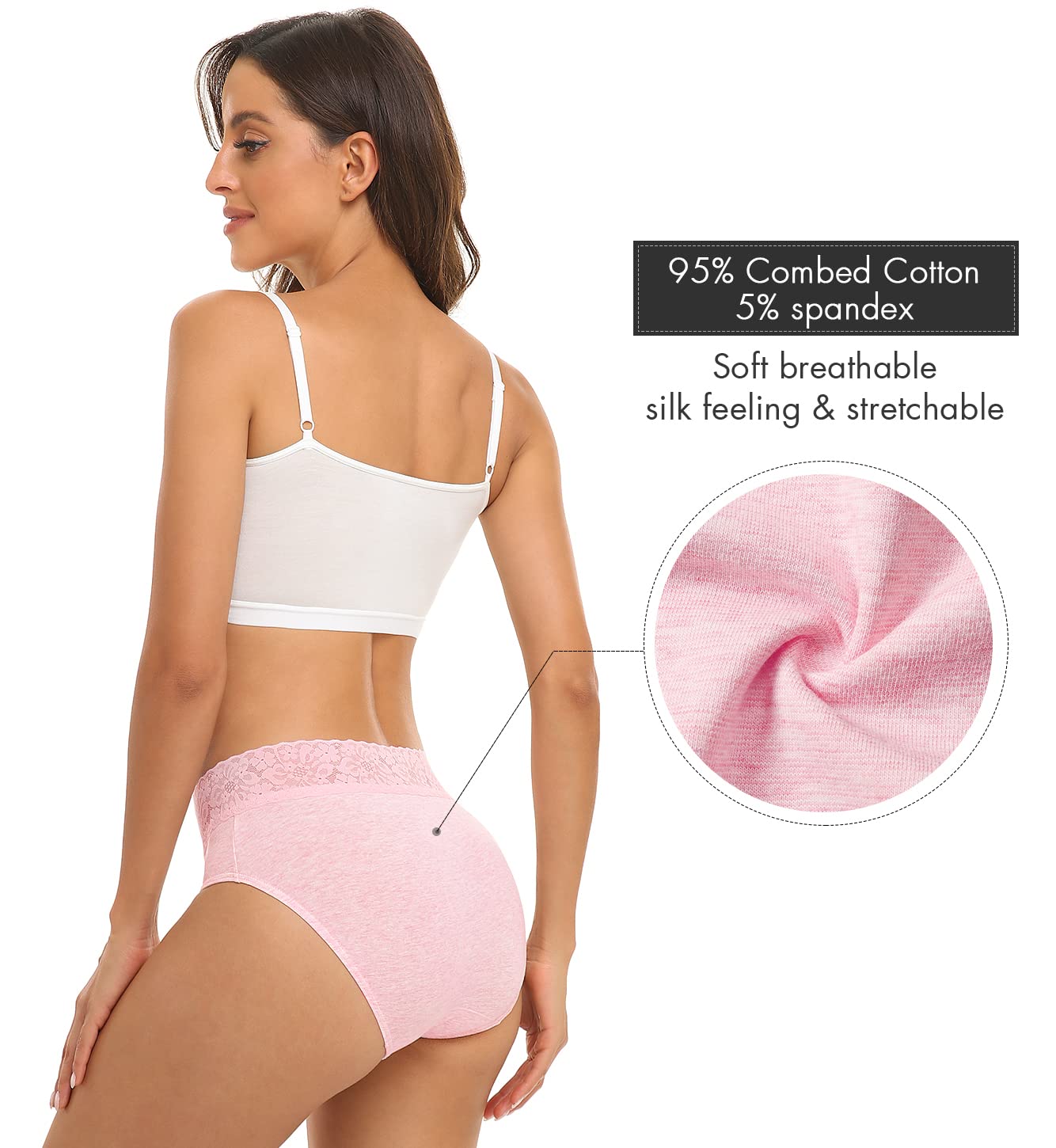 RHYFF Cotton Lace Bikini Panties 5-Pack — image 3