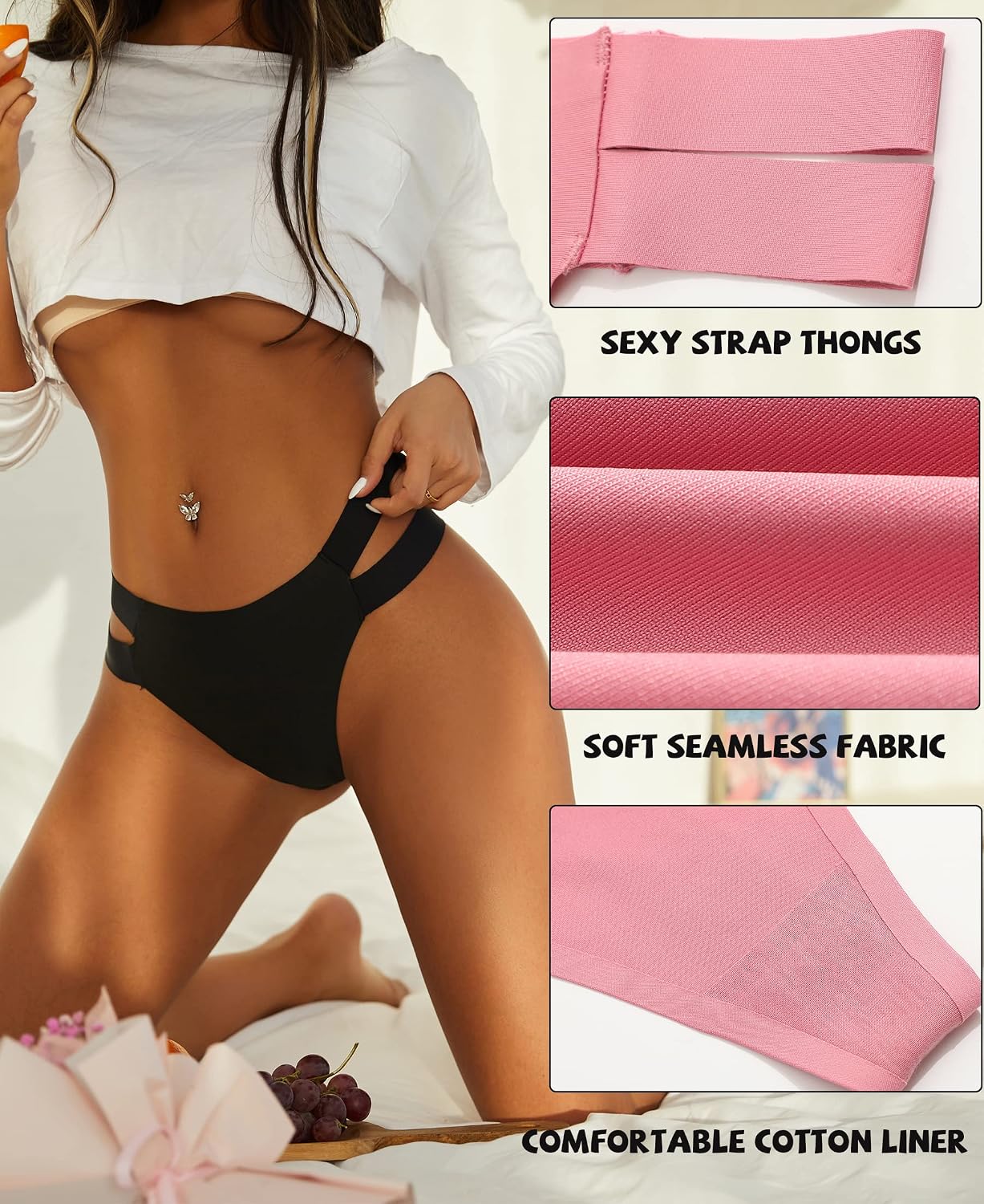 Knowyou Seamless Thongs 6-Pack No Show — image 4