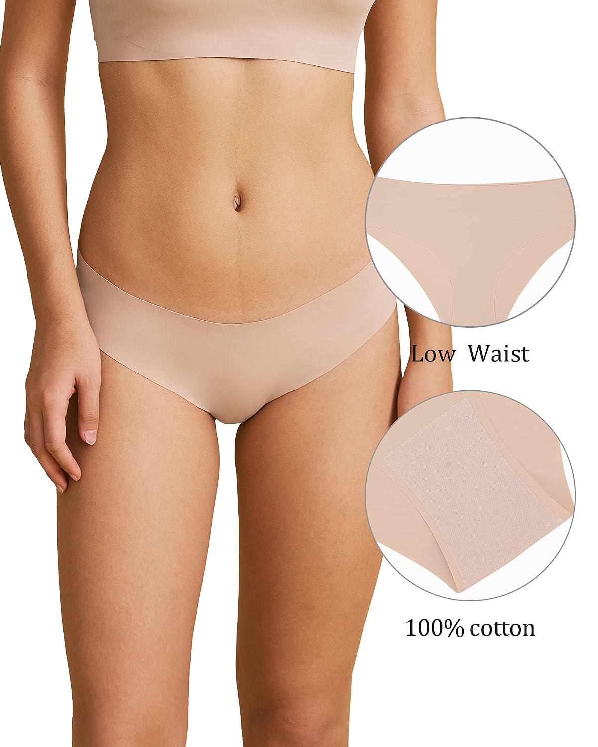 SHARICCA Seamless Cheeky Bikini Panties Multi Pack — image 2