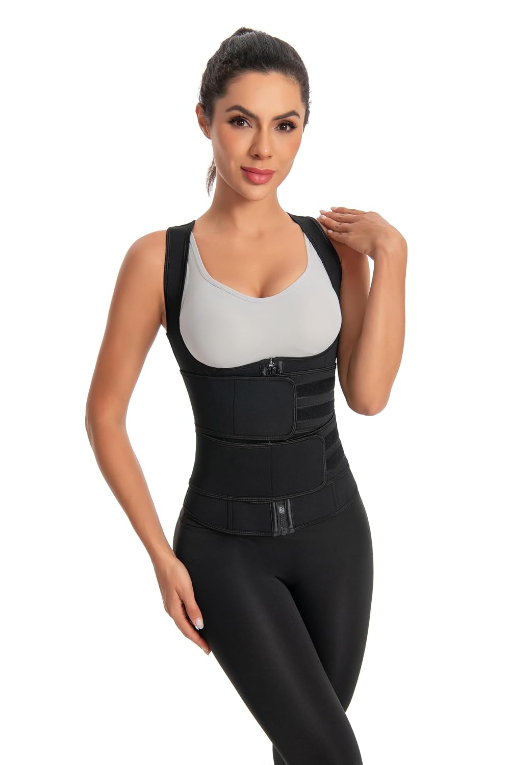 DDFS Women's Neoprene Waist Trainer Sweat Vest — image 2
