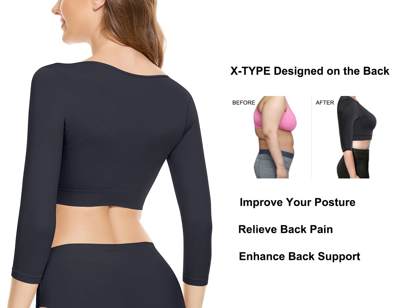 KSKshape Arm Compression Shaper with Front Closure — image 4