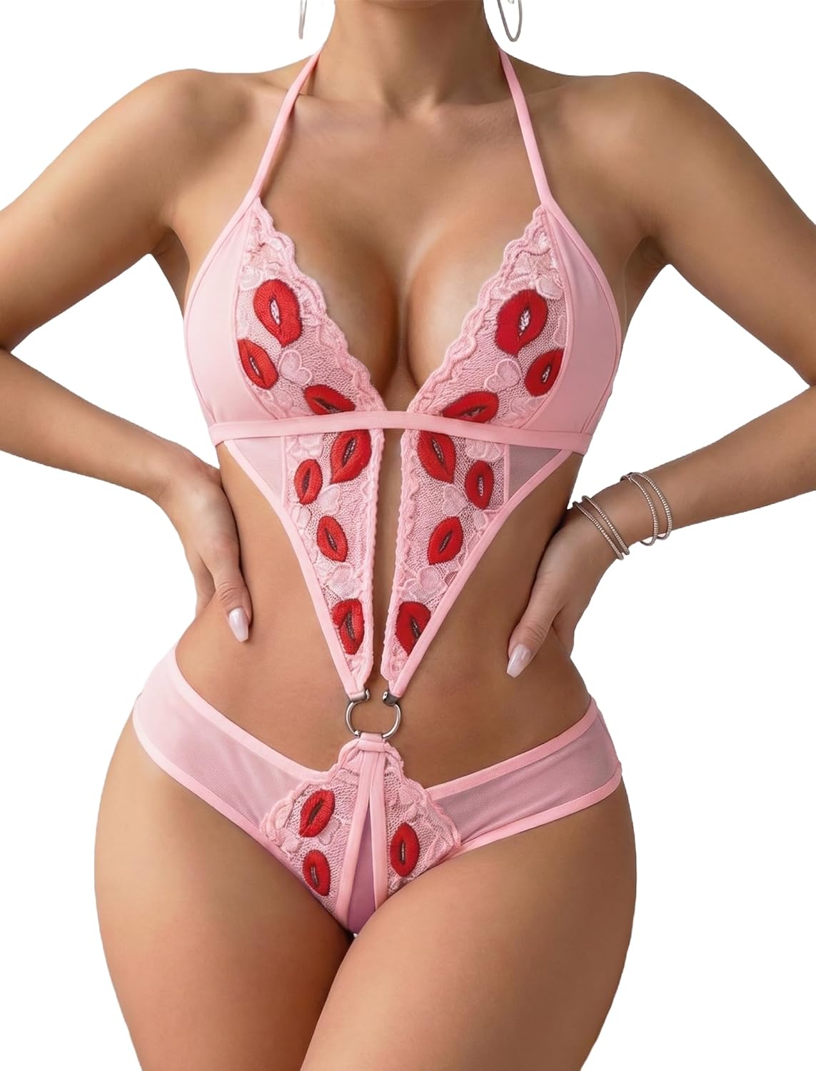 Avidlove Deep V Lace Teddy Bodysuit — image 11