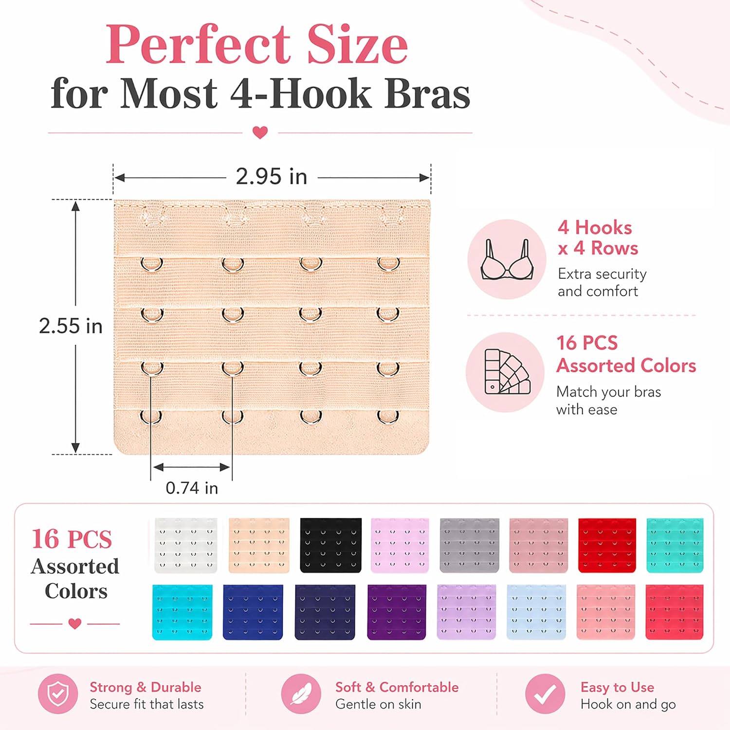 East Fantasy Soft Comfort Bra Extender — image 2