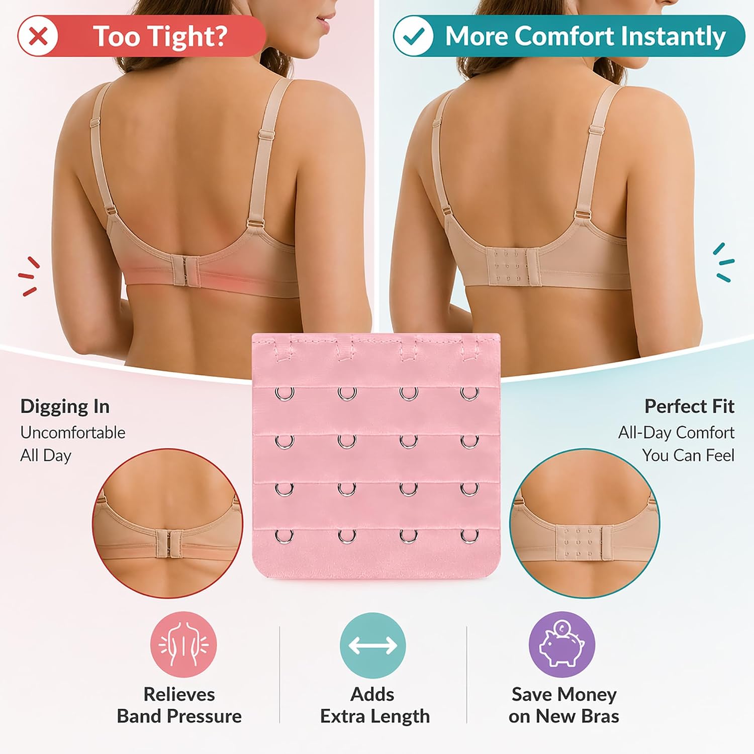 East Fantasy Soft Comfort Bra Extender — image 6