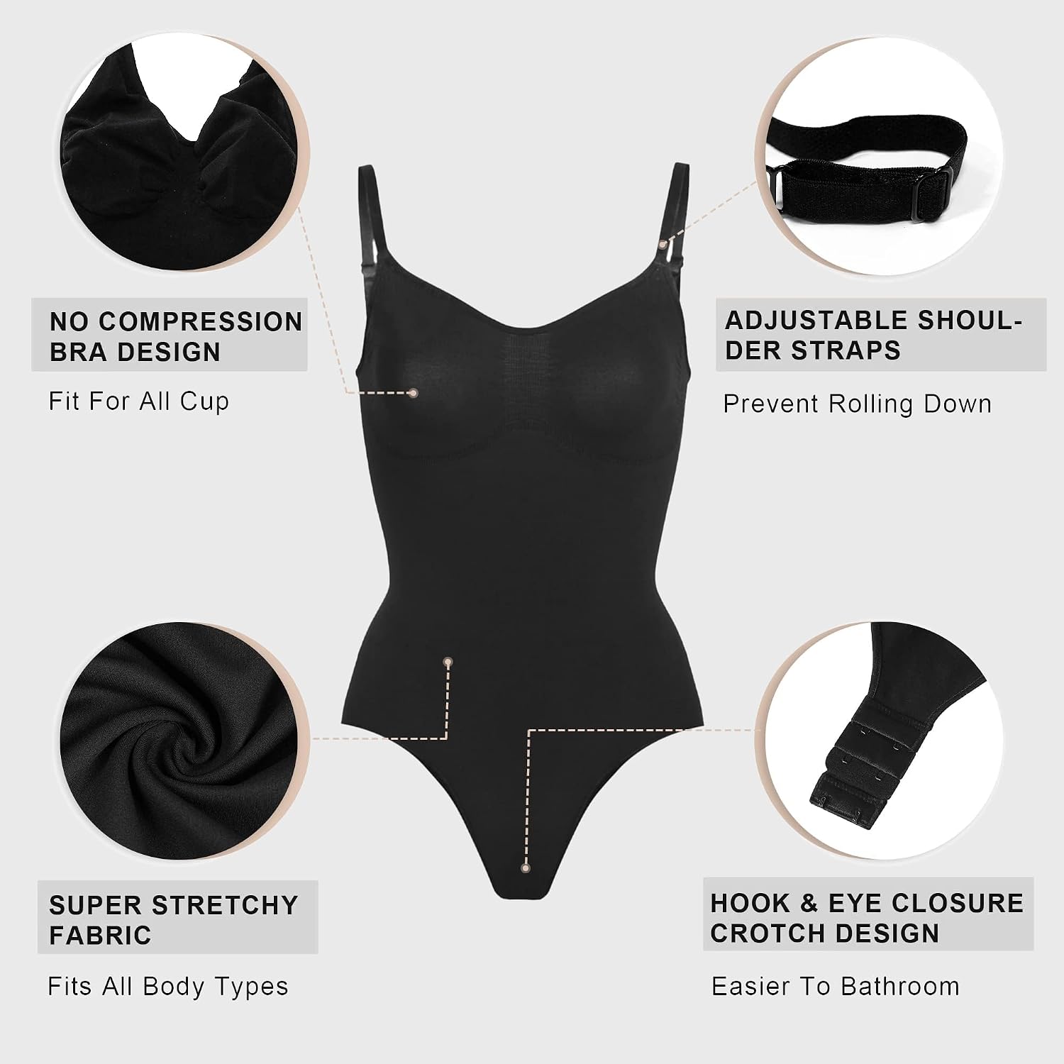 YIANNA Seamless Tummy Control Bodysuit — image 4