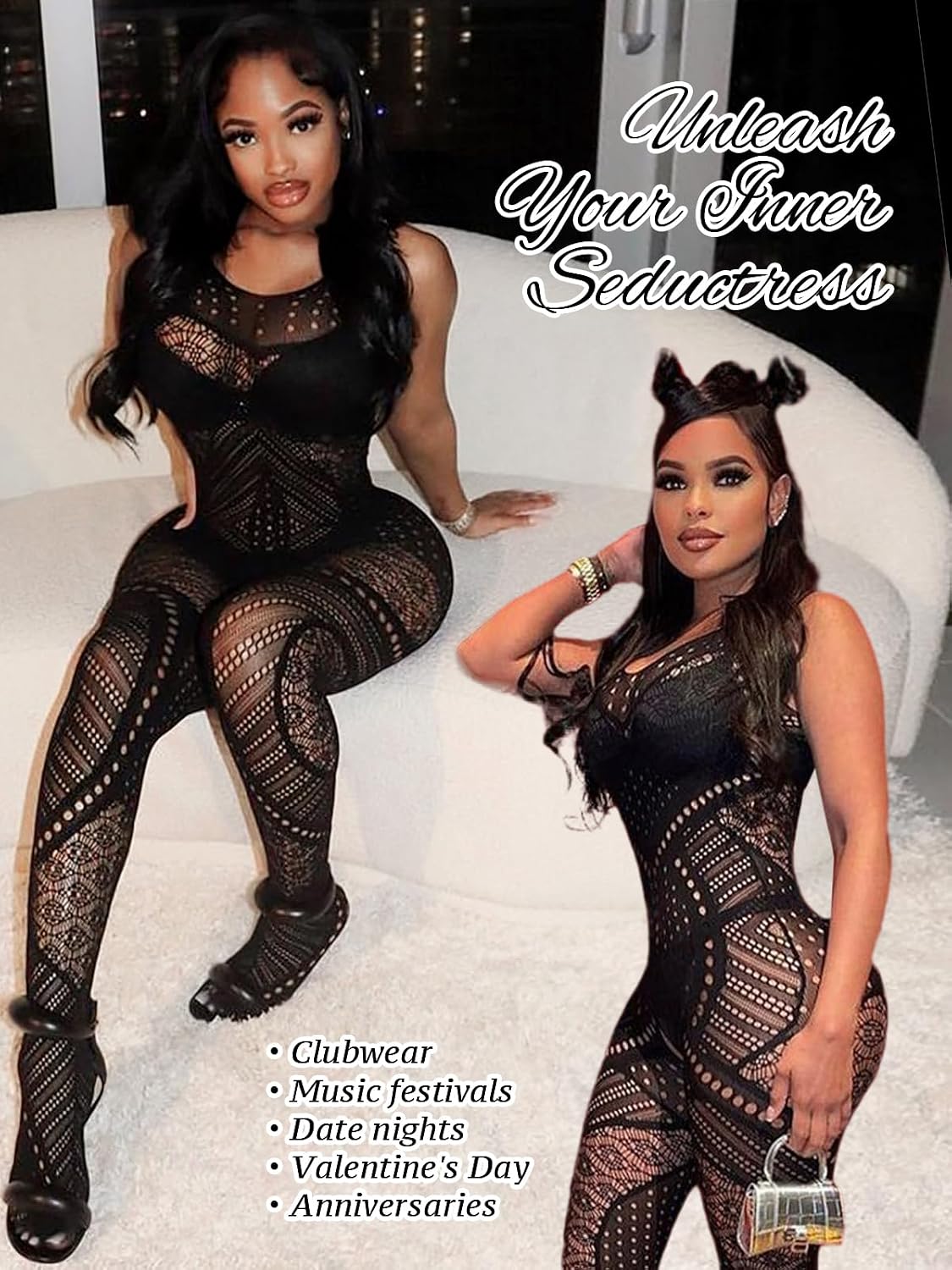 Buitifo Women's Plus Size Bodystocking Lingerie — image 5