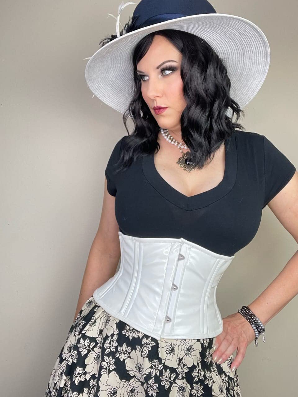 BIDMOOR Steel Boned Underbust Corset Waist Trainer — image 2