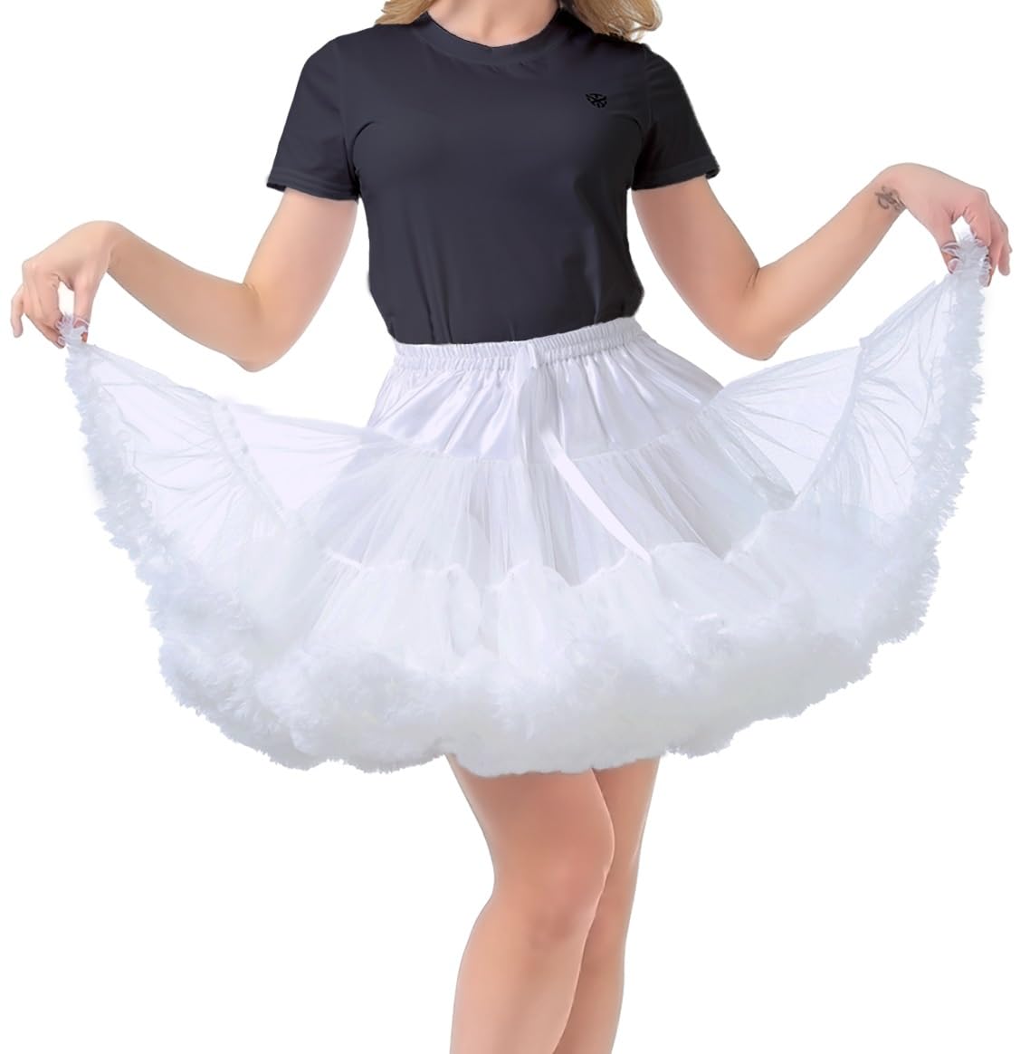 High Waist Mesh Tulle Petticoat Skirt — image 3