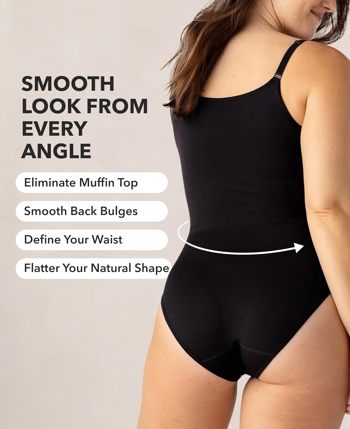 SHAPERMINT Seamless Tummy Control Thong Bodysuit — image 4
