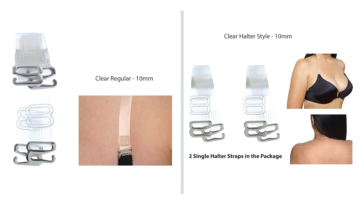 Adjustable Clear Bra Straps for Women — image 3
