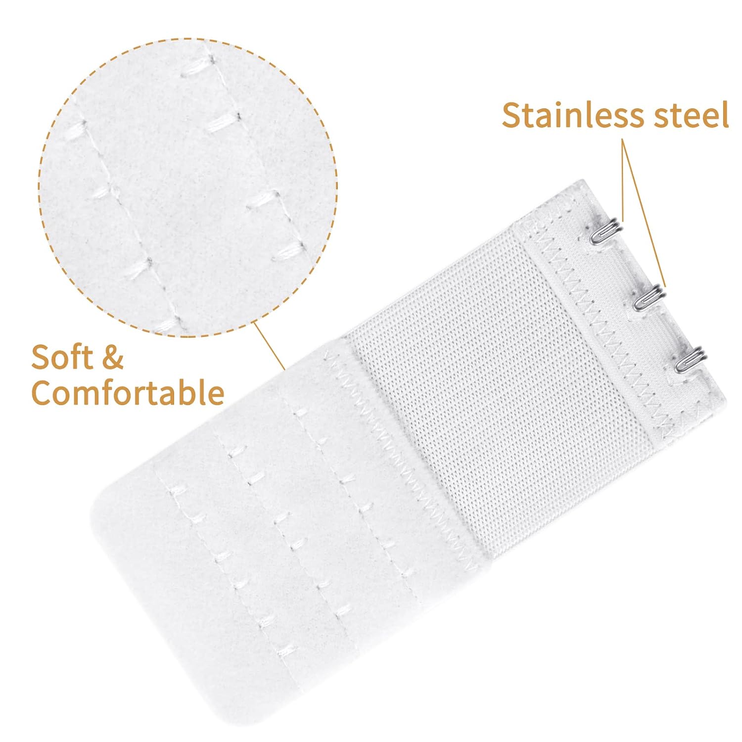 Yolev 3 Hook Elastic Bra Extender Strap — image 3