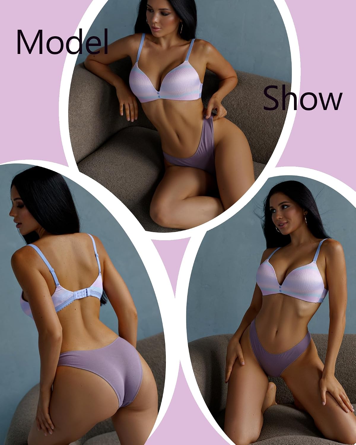FINETOO 12-Pack Cotton Low Rise Bikini Panties — image 3