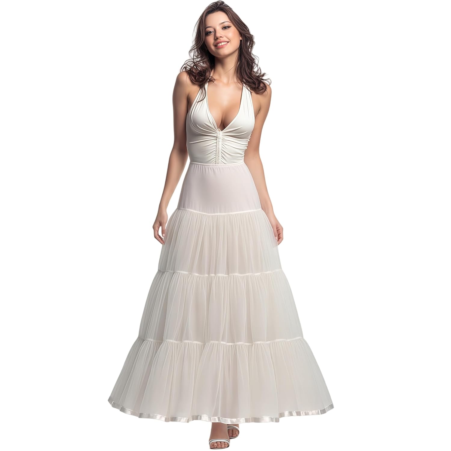 CHERRY LOVE Ankle-Length Petticoat Underskirt