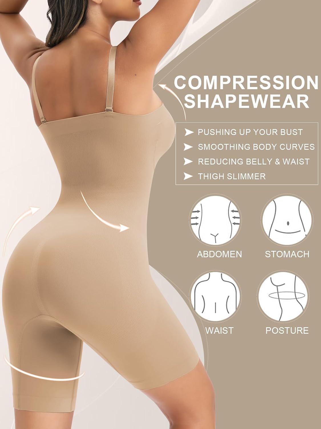 Ellareese Strapless Full Body Shaper Bodysuit — image 2