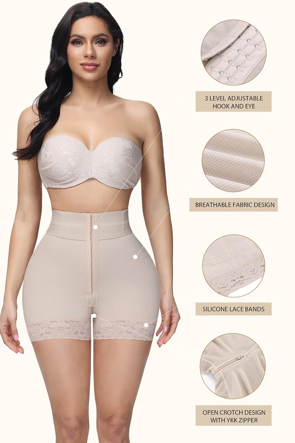 SHAPSHE High Waisted Tummy Control Shapewear Shorts — image 4