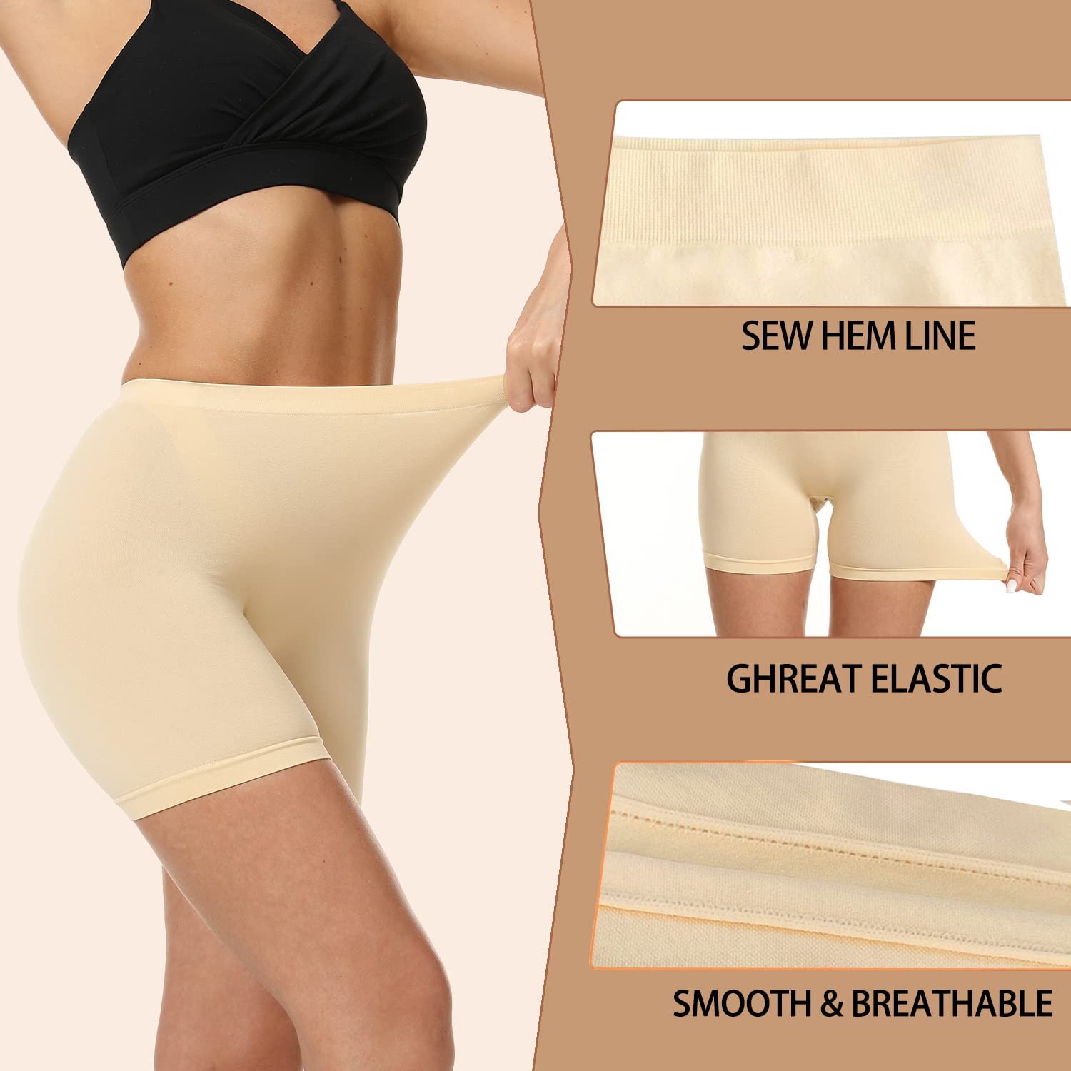 LALESTE Anti Chafing Seamless Slip Shorts — image 3
