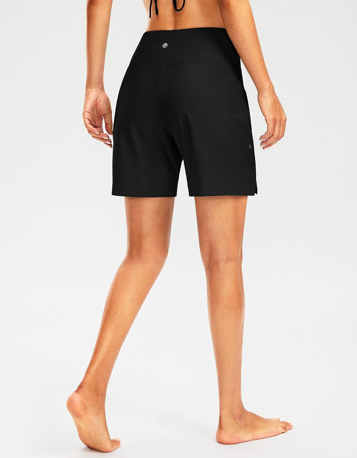 Women's High Waisted Quick Dry Swim Board Shorts — image 4