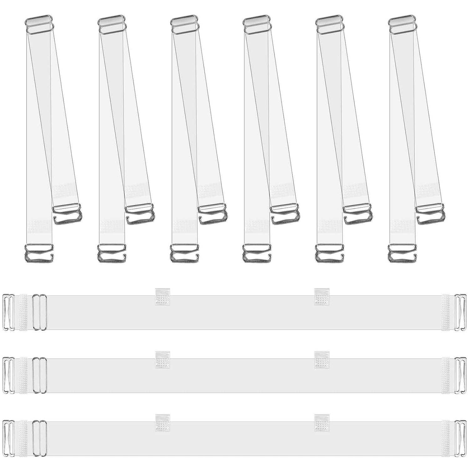 KALIONE Invisible Clear Bra Straps Non-Slip