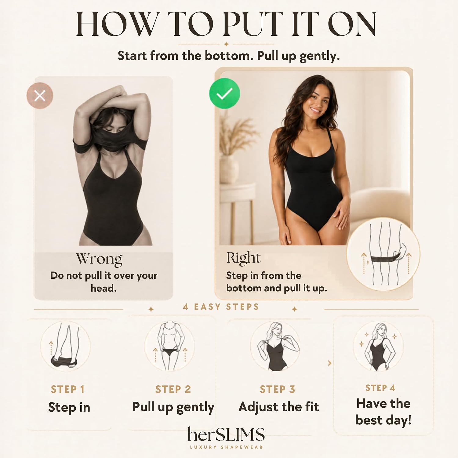 Herslims Tummy Control Seamless Bodysuit — image 5
