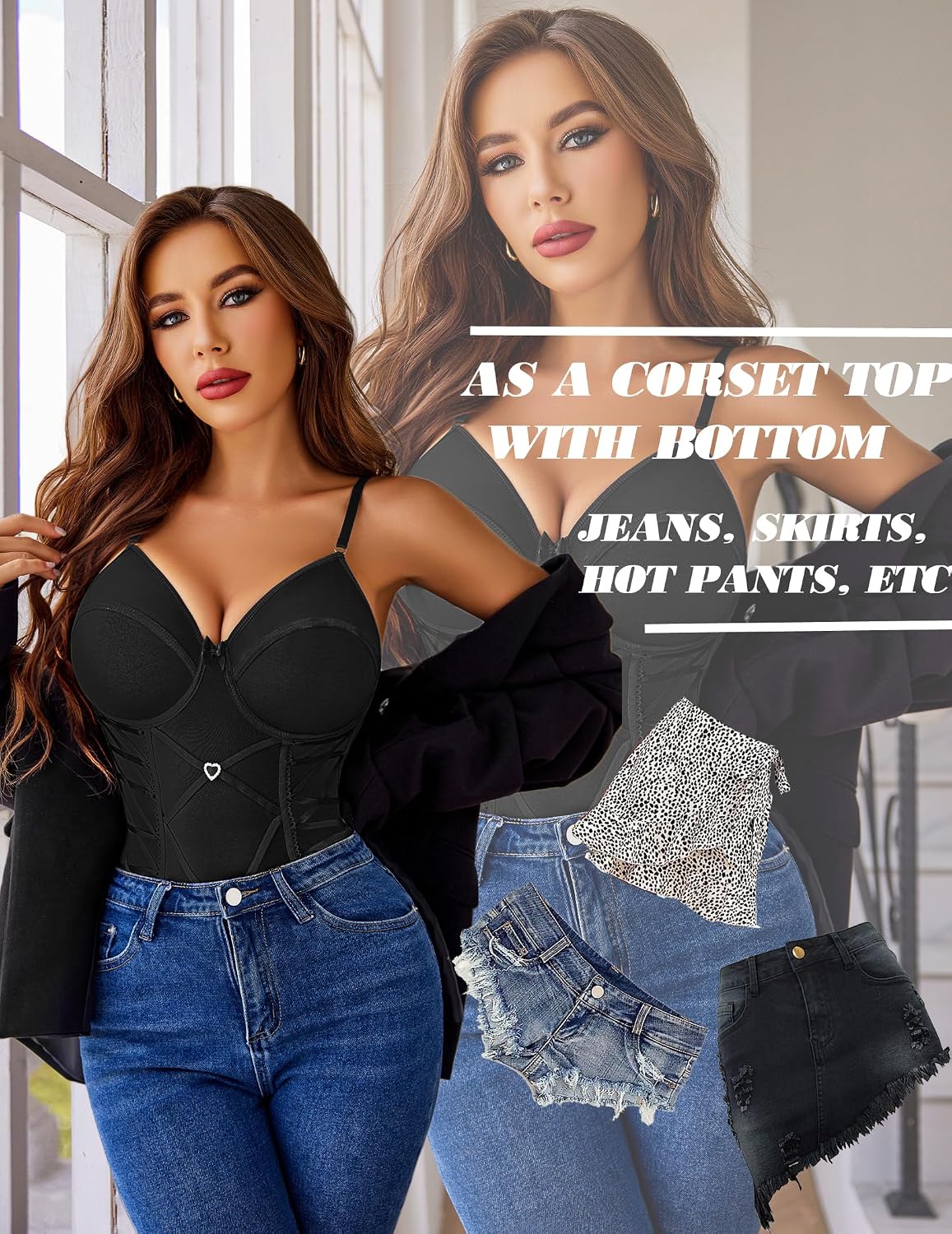Avidlove Sexy Corset Garter Teddy Bodysuit Set — image 5