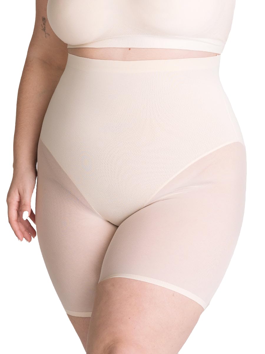 SHAPERMINT High Waisted Mesh Compression Shorts