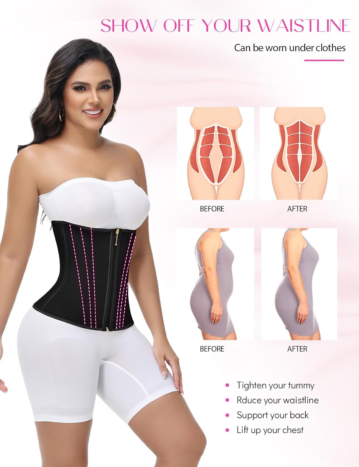 SHAPSHE Tummy Control Waist Trainer Cincher — image 2