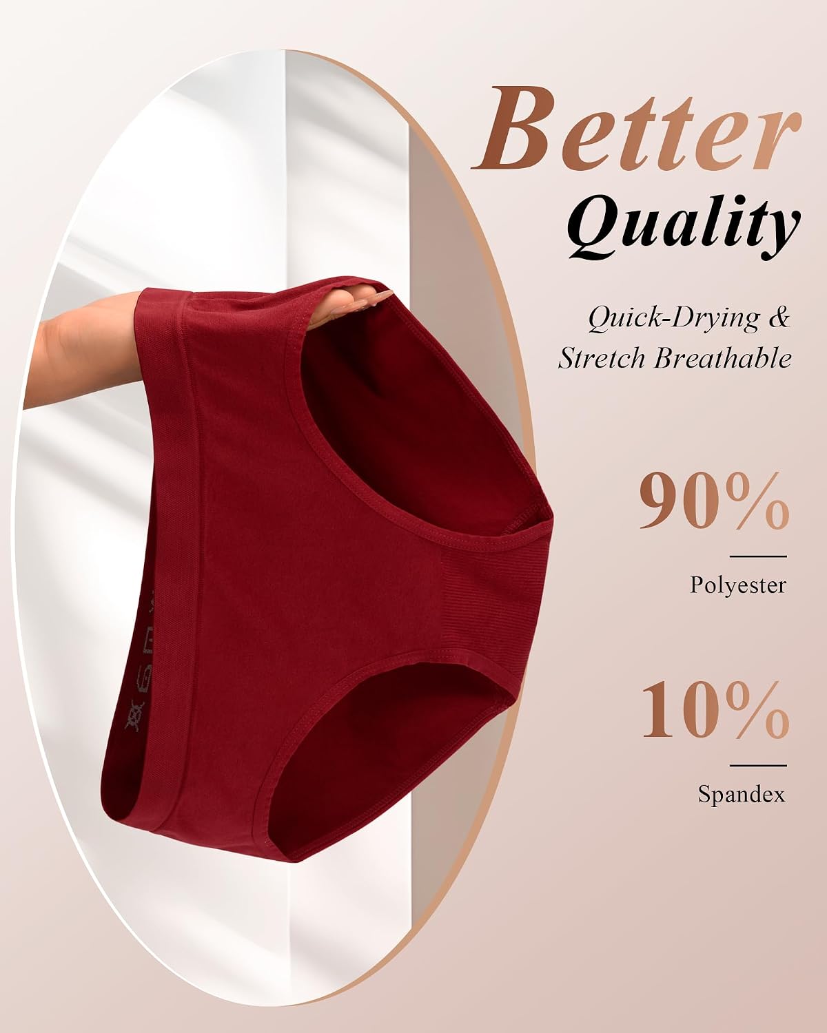CULAYII Seamless Low Waist Hipster Panties for Women — image 5