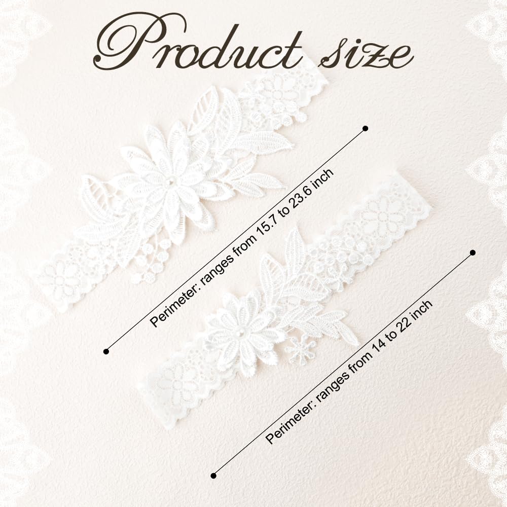 WRNZL Lace Thigh Garter Set for Bride — image 2
