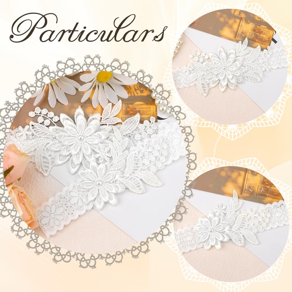 WRNZL Lace Thigh Garter Set for Bride — image 4