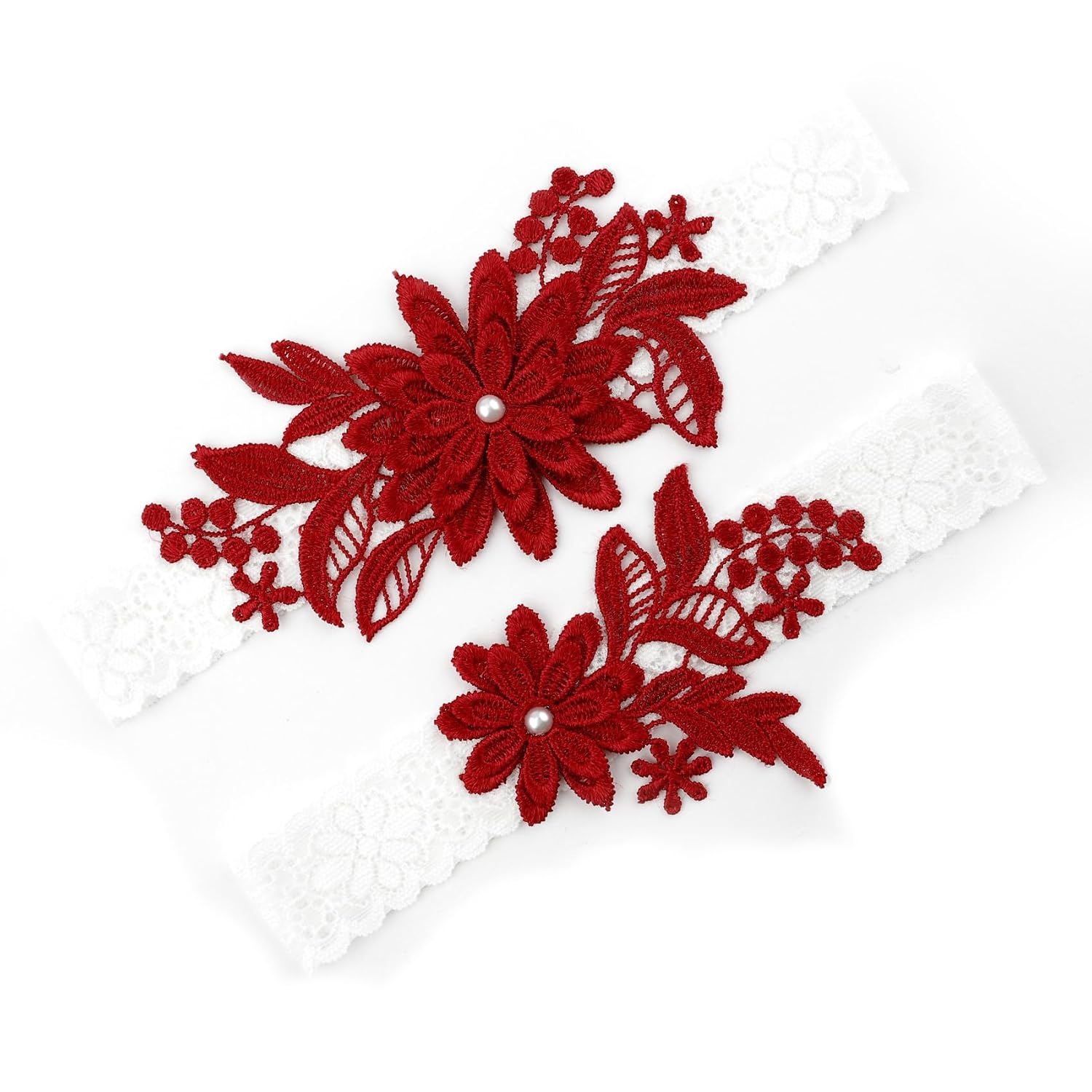 WRNZL Lace Thigh Garter Set for Bride — image 9