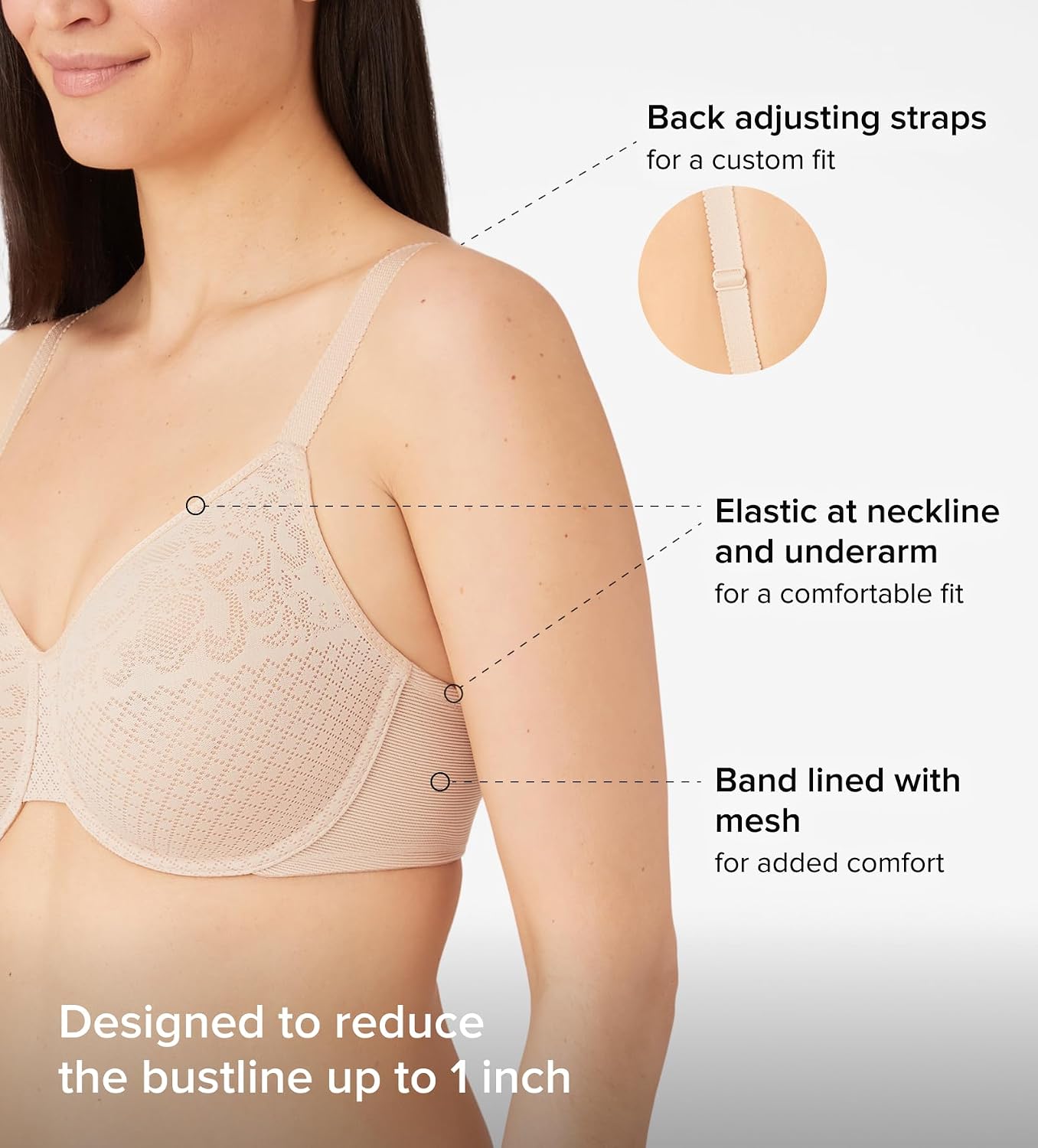 Wacoal Women's Visual Effects Minimizer Bra — image 4