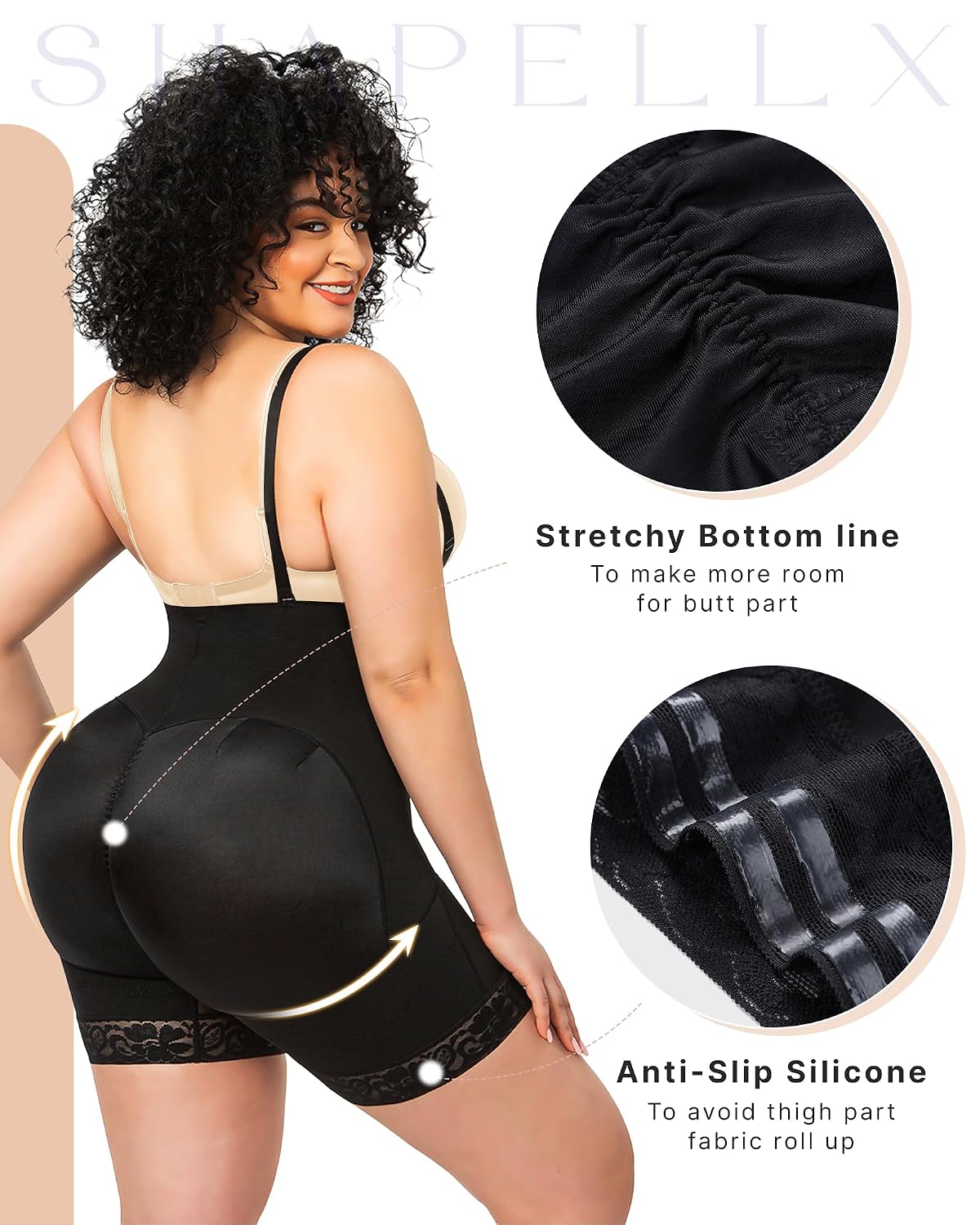 SHAPELLX Tummy Control Butt Lifting Bodysuit — image 4