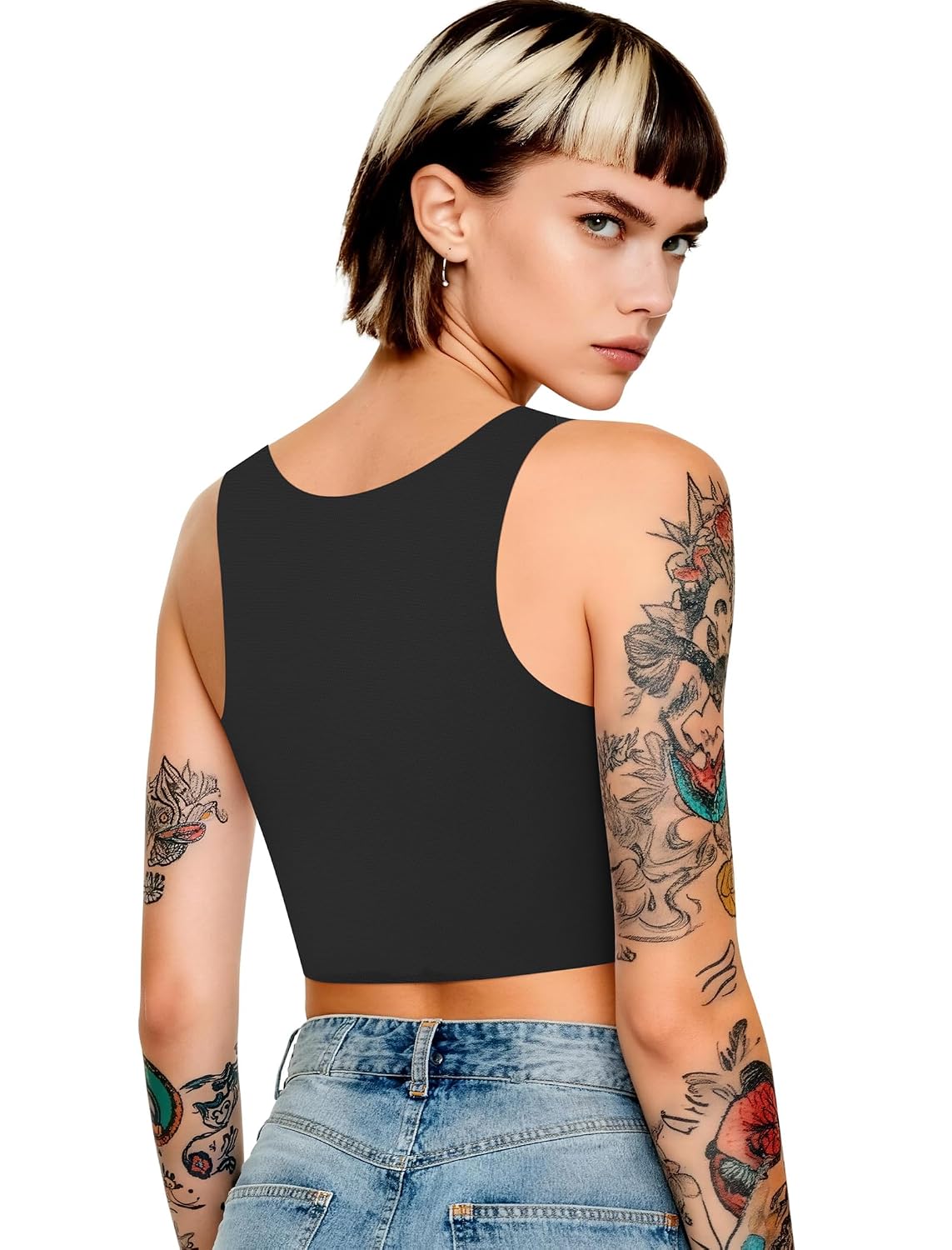 XUJI Breathable Seamless Half Chest Binder — image 2