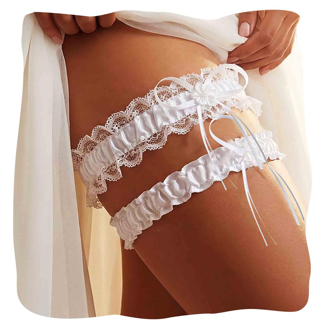 EVAZEN Lace Bridal Garter for Wedding Bride
