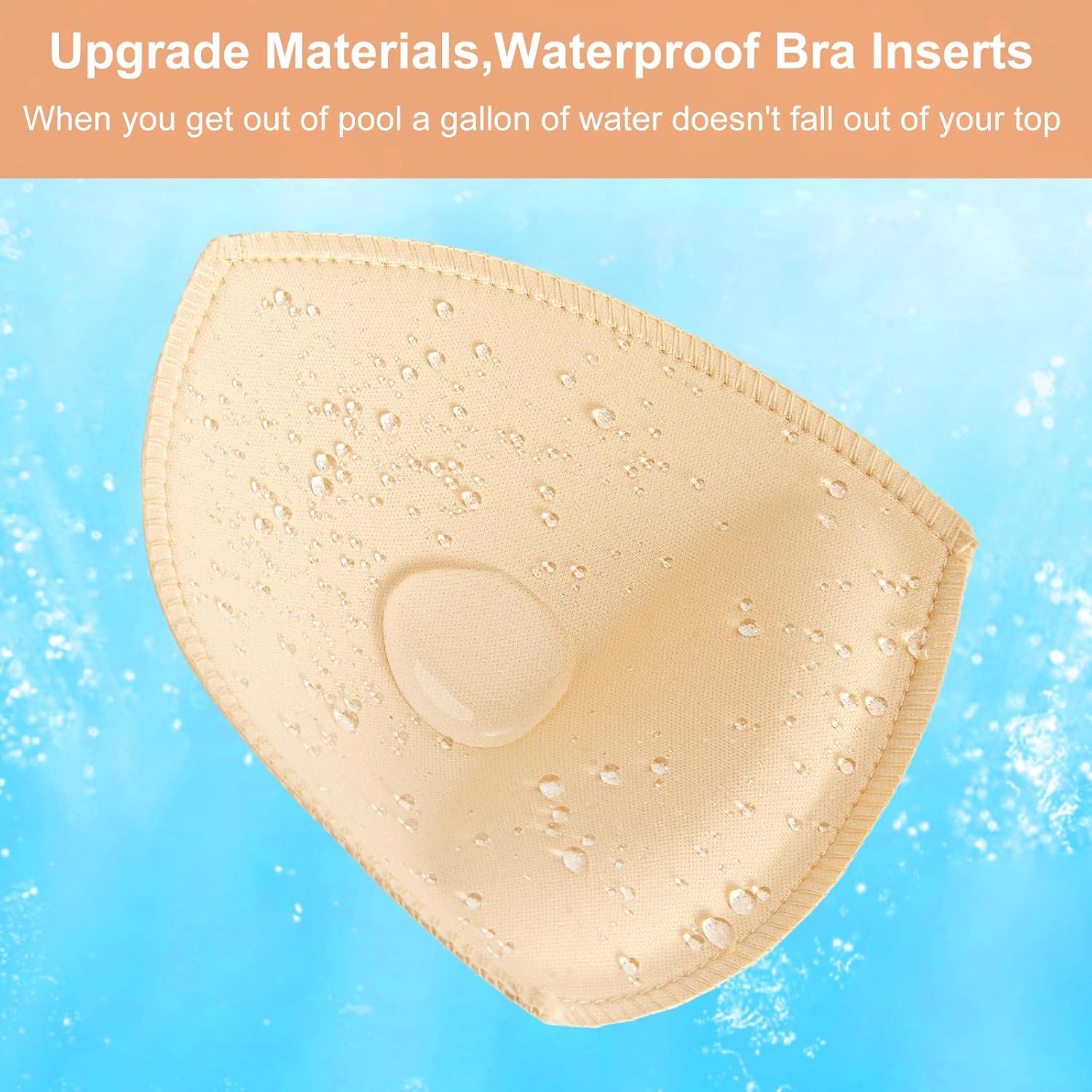 SERMICLE Waterproof Push Up Bra Pads — image 3