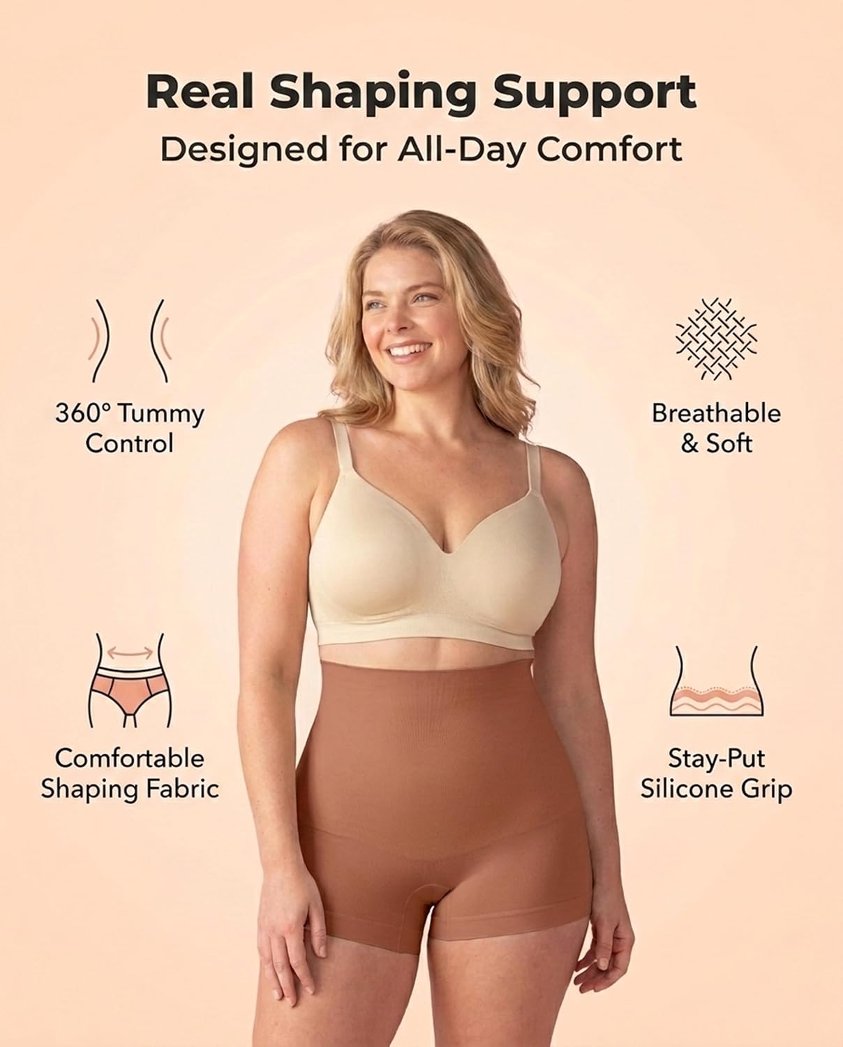 SHAPERMINT High-Waisted Firm Boyshorts Shapewear — image 4