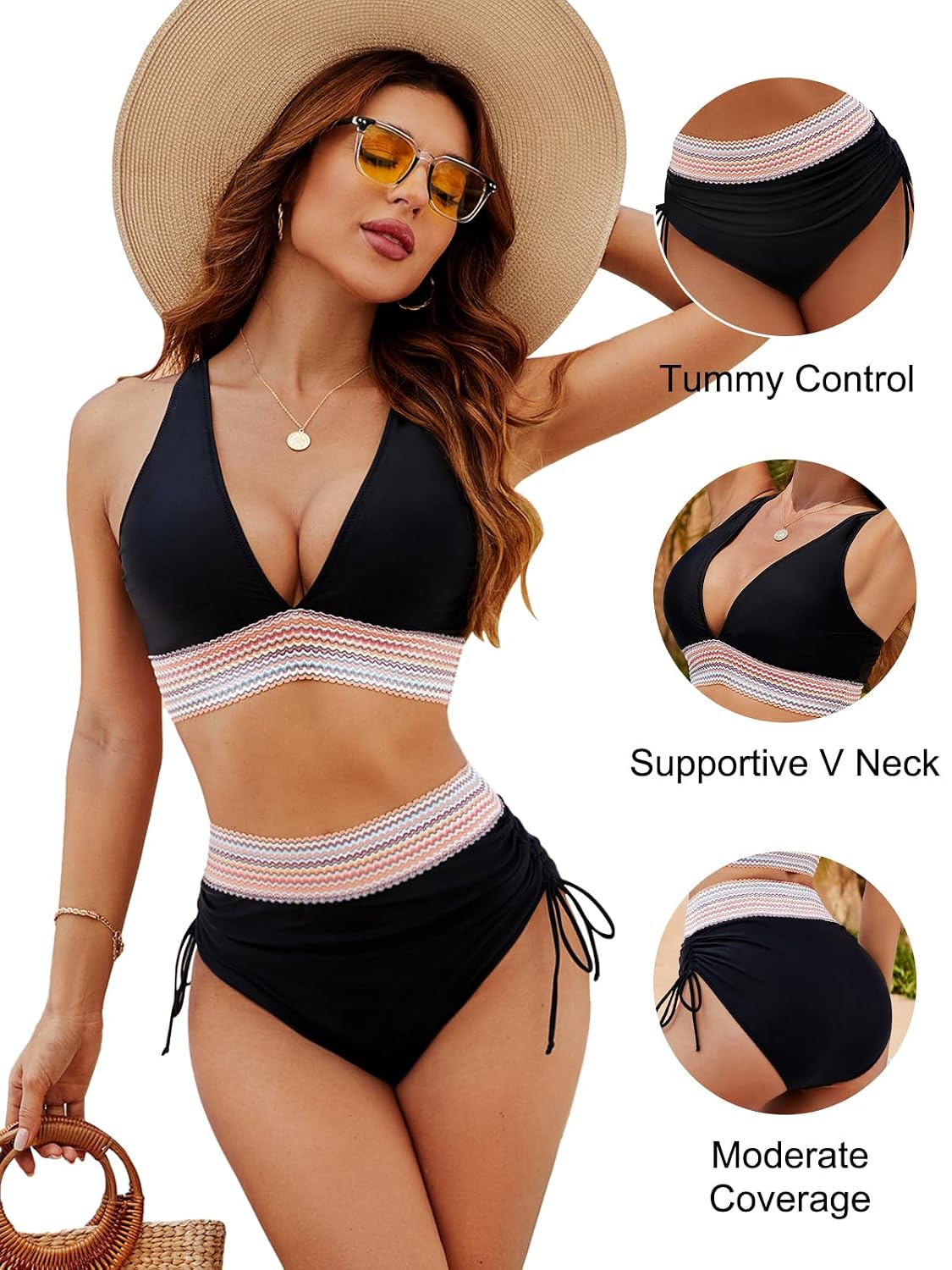 Blooming Jelly High Waisted Tummy Control Bikini Set — image 5