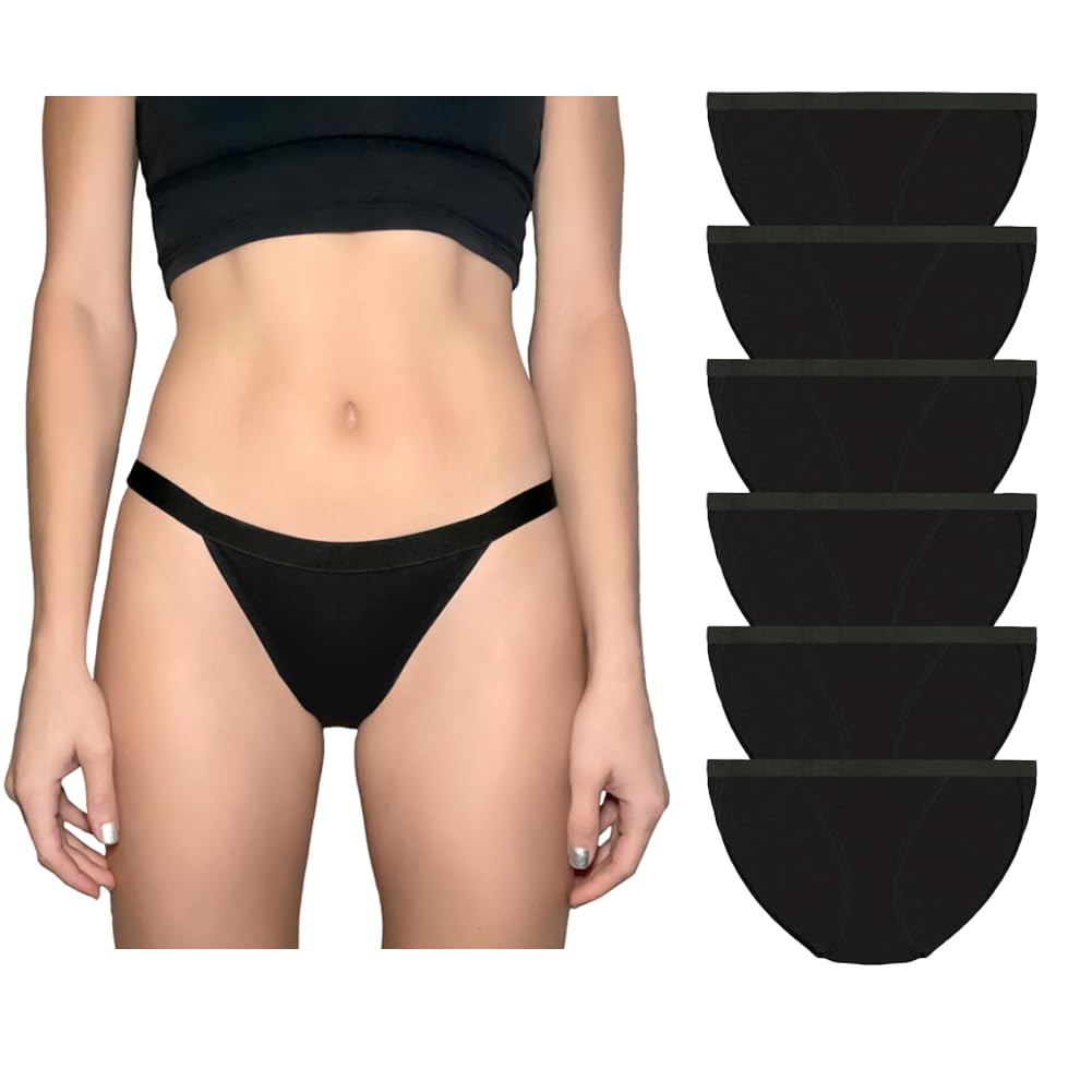 Nabtos Cotton String Bikini Panties Pack of 6
