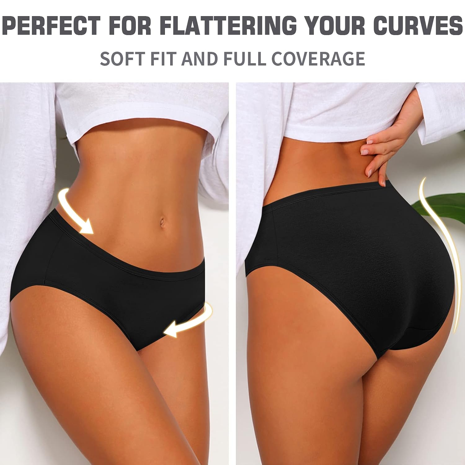 CULAYII Women's Cotton High-Cut Bikini Panties — image 3