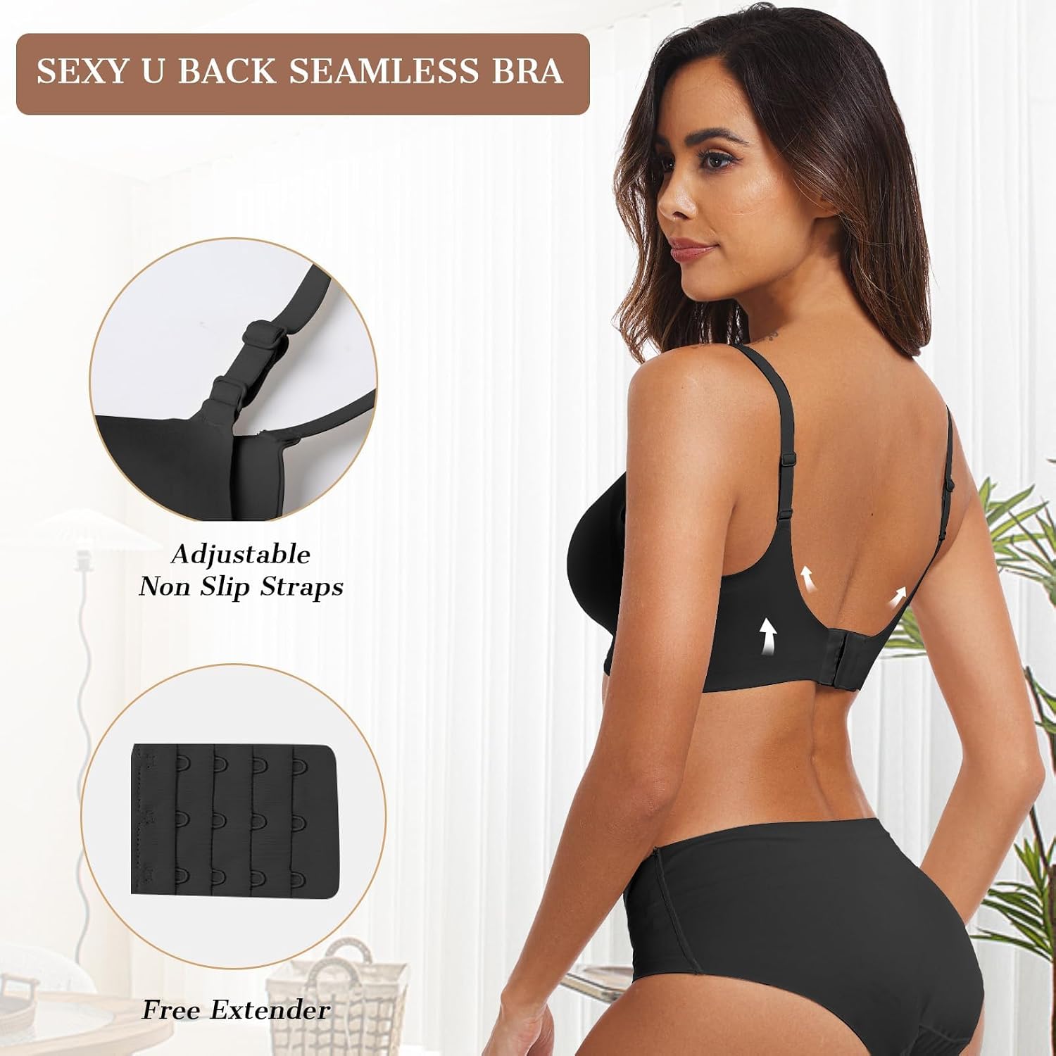 OEAK Women's Wireless Seamless Jelly Bra — image 3