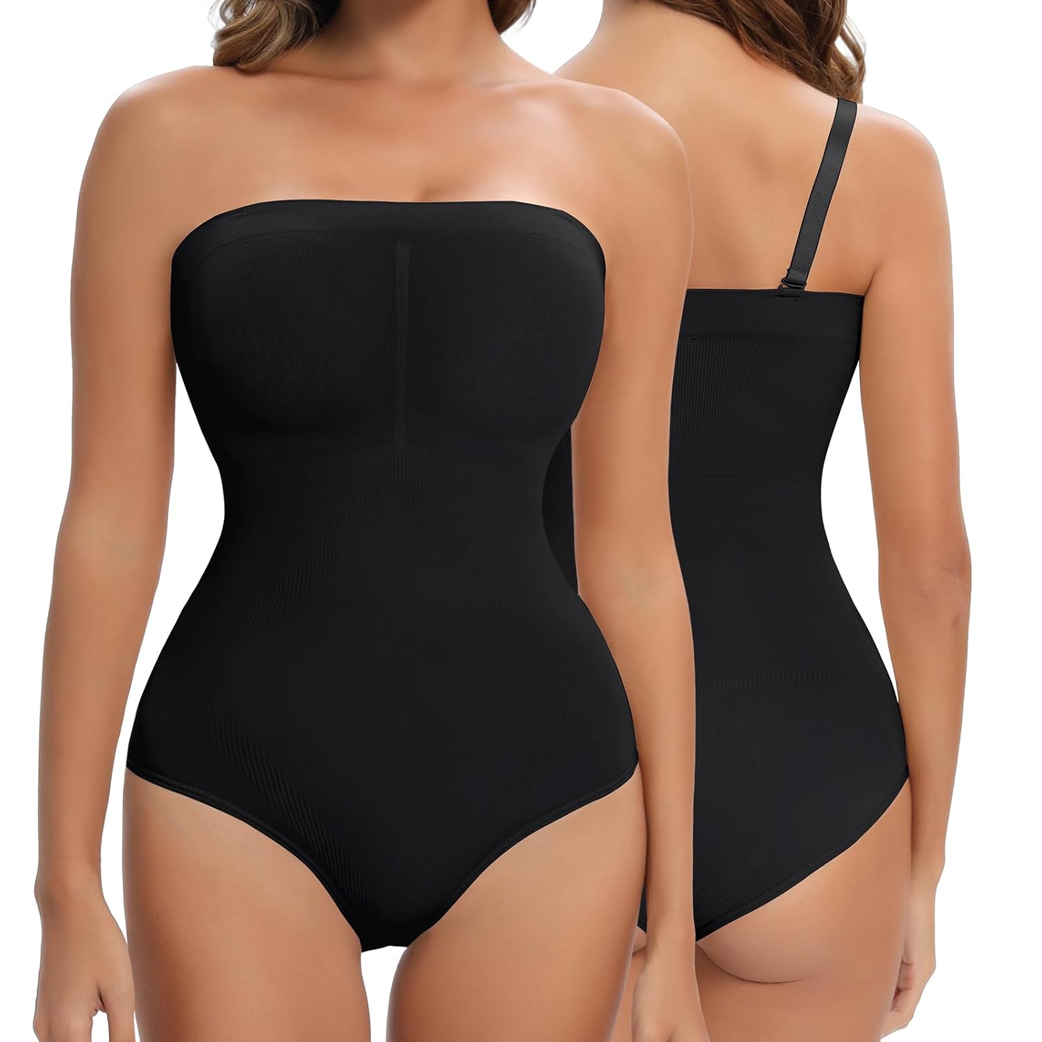 Lenashape Strapless Tummy Control Bodysuit