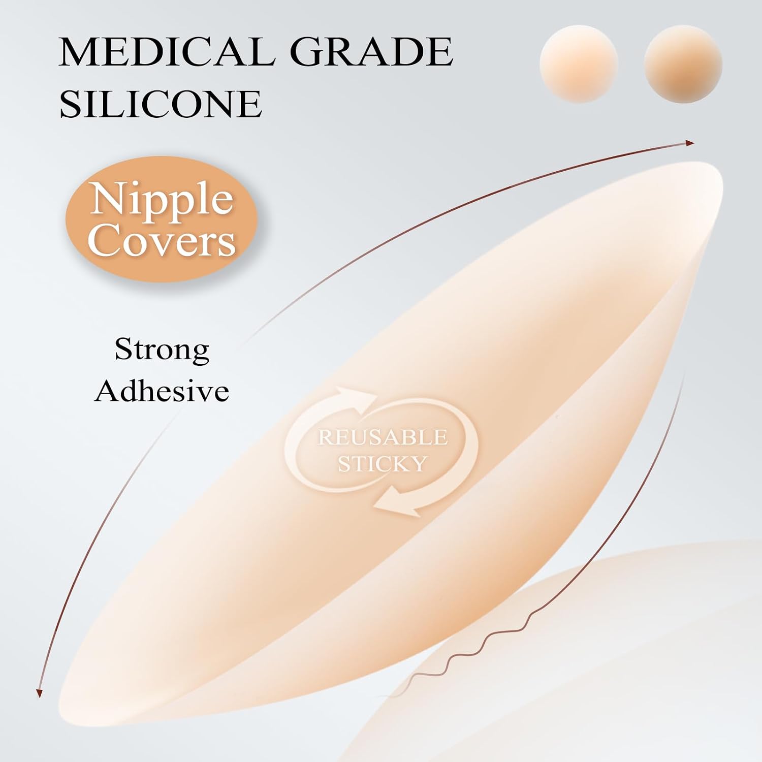 Trifabricy Reusable Sticky Nipple Covers with Lift — image 3