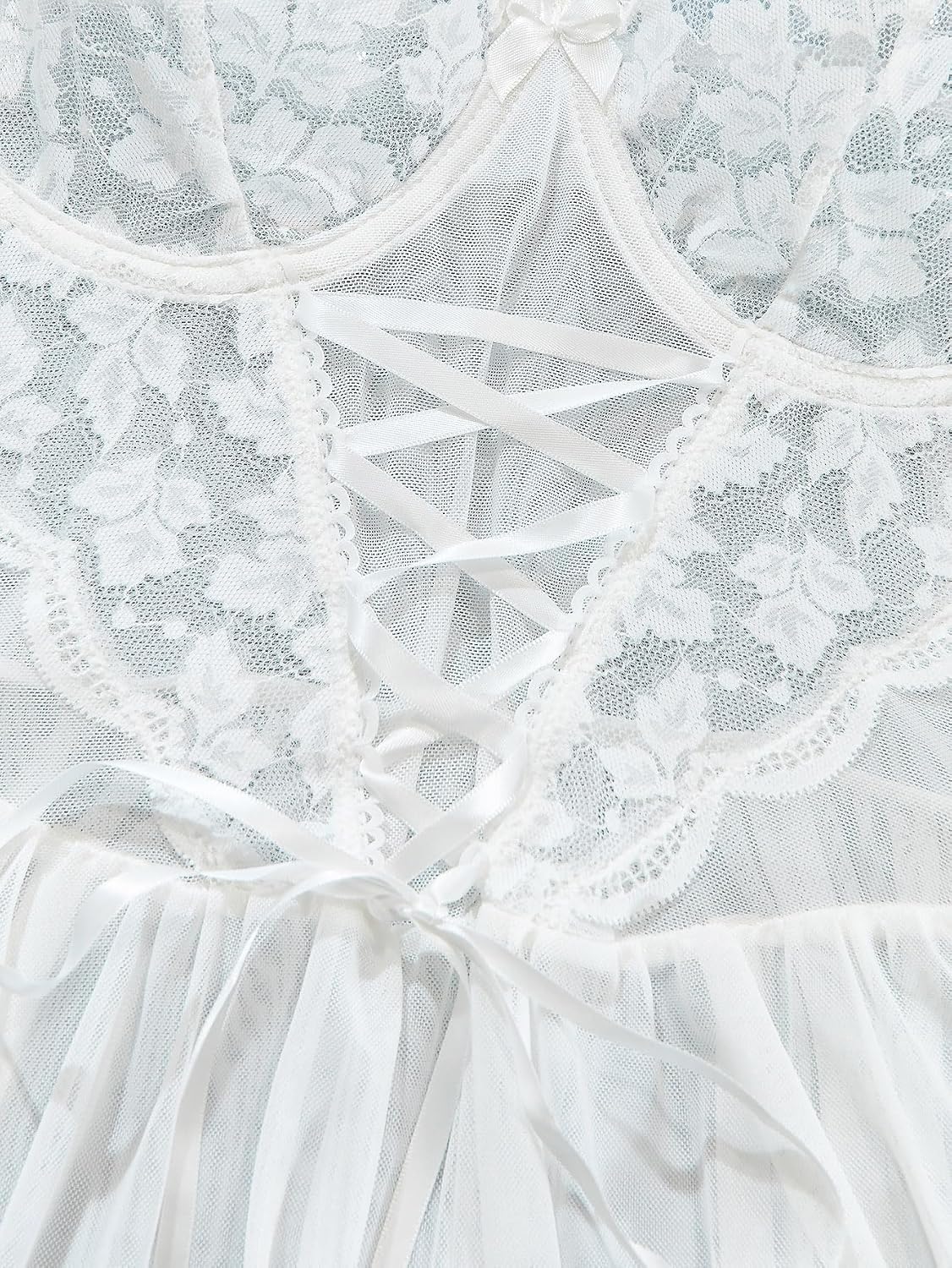 Lilosy Lace Teddy Bodysuit with Garter — image 4