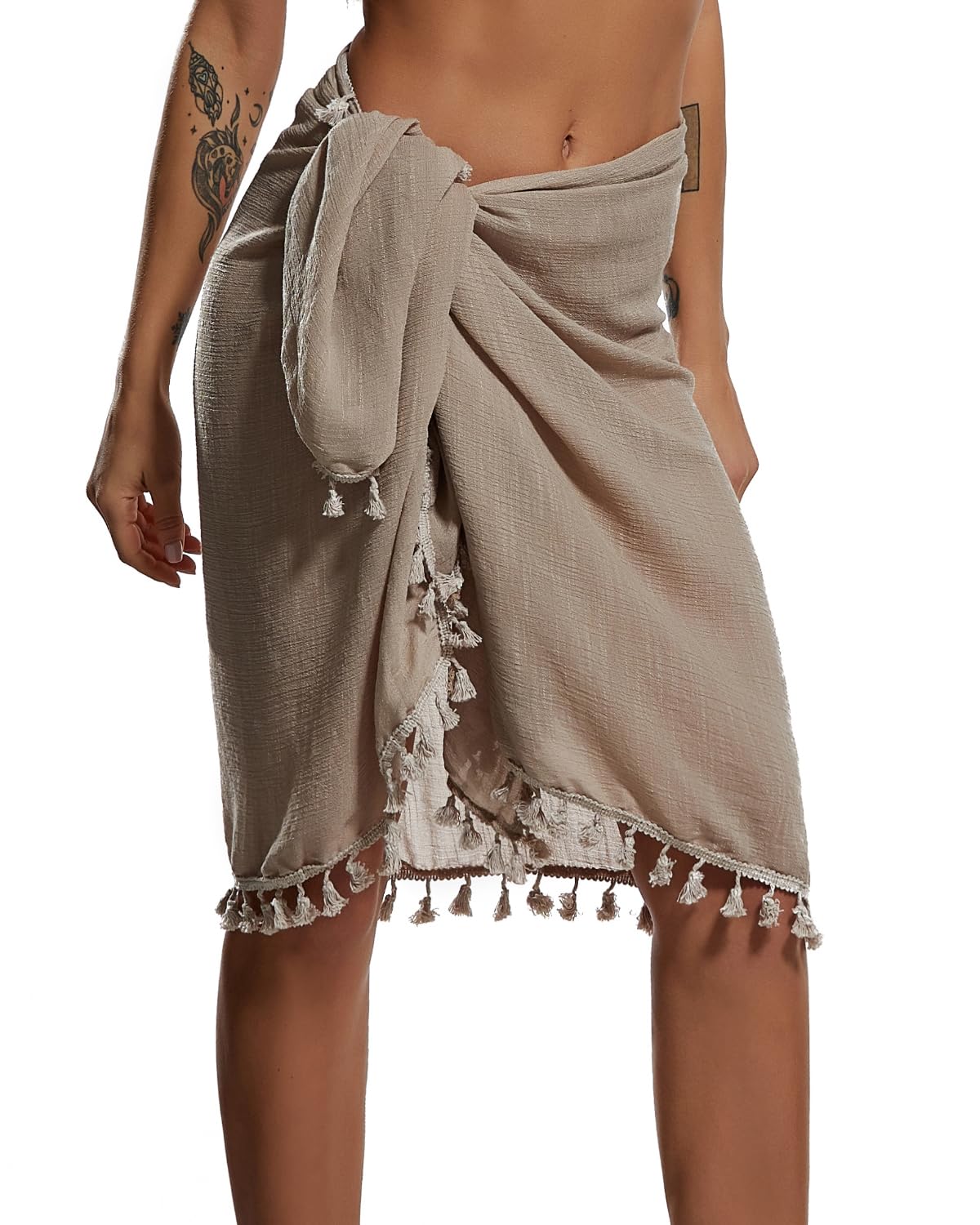 Eicolorte Women's Sarong Cover Up Wrap — image 12