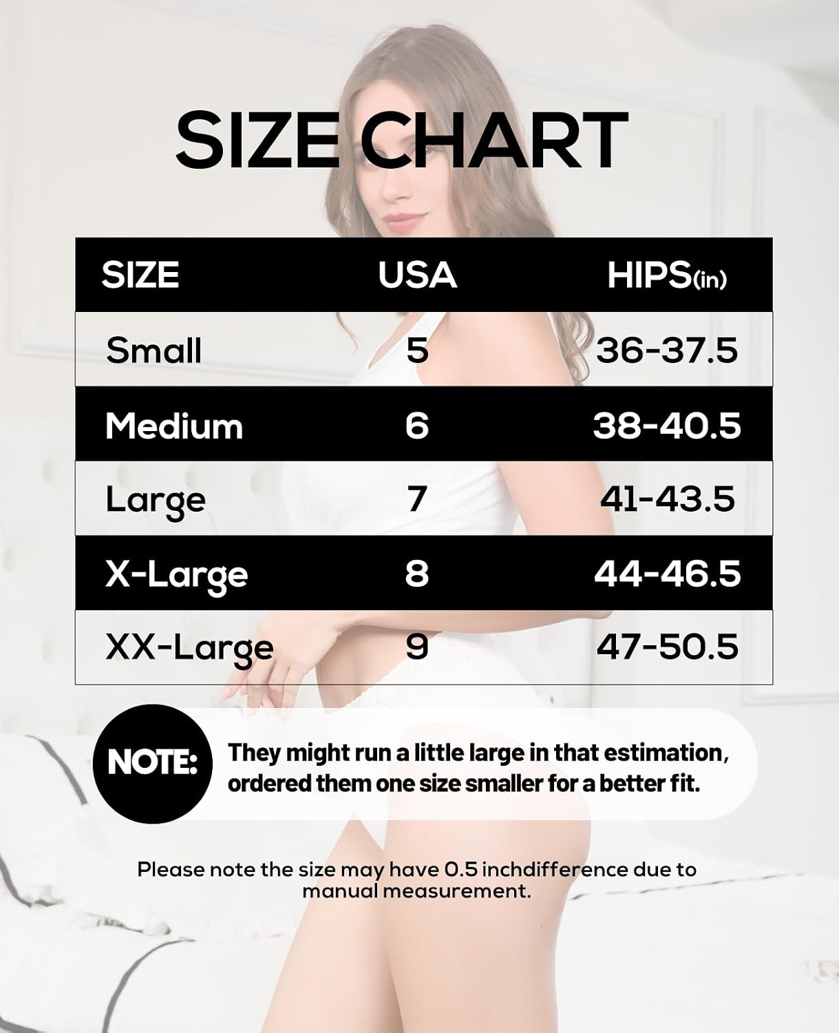 RHYFF Women's Cotton Lace High Cut Bikini Panties — image 6