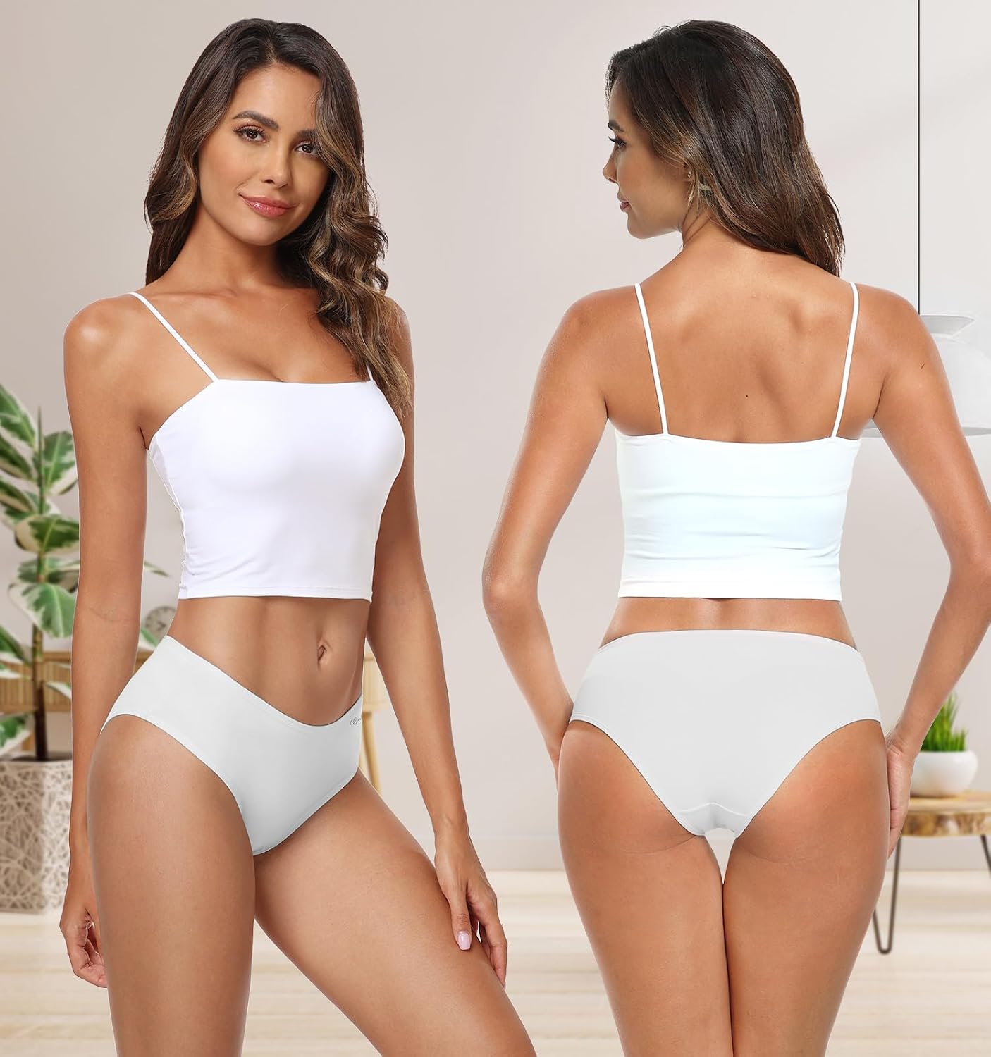 Coskefy Cotton Hipster Panties 4-Pack