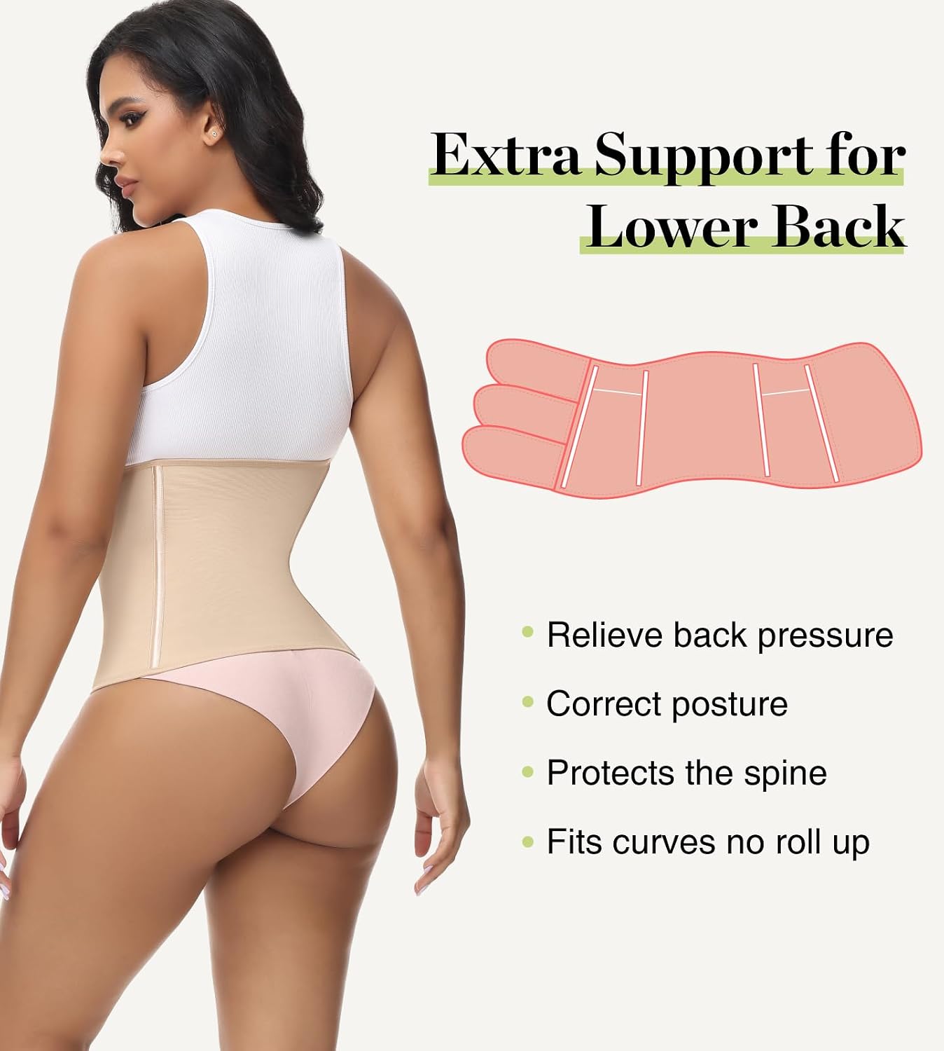 SHAPSHE Postpartum Belly Band with Steel Bones — image 4