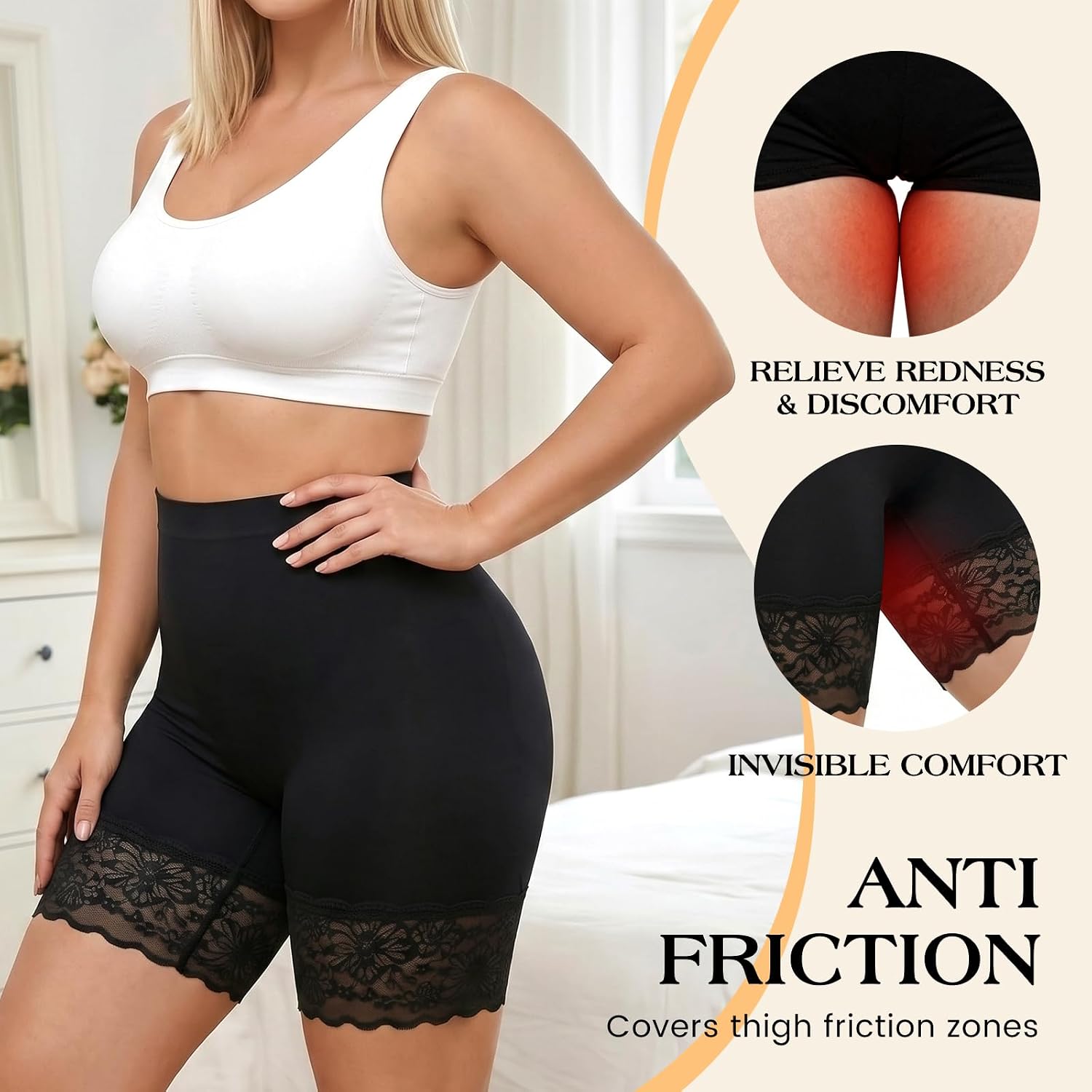 ZENUTA 3-Piece Lace Slip Shorts for Women — image 5